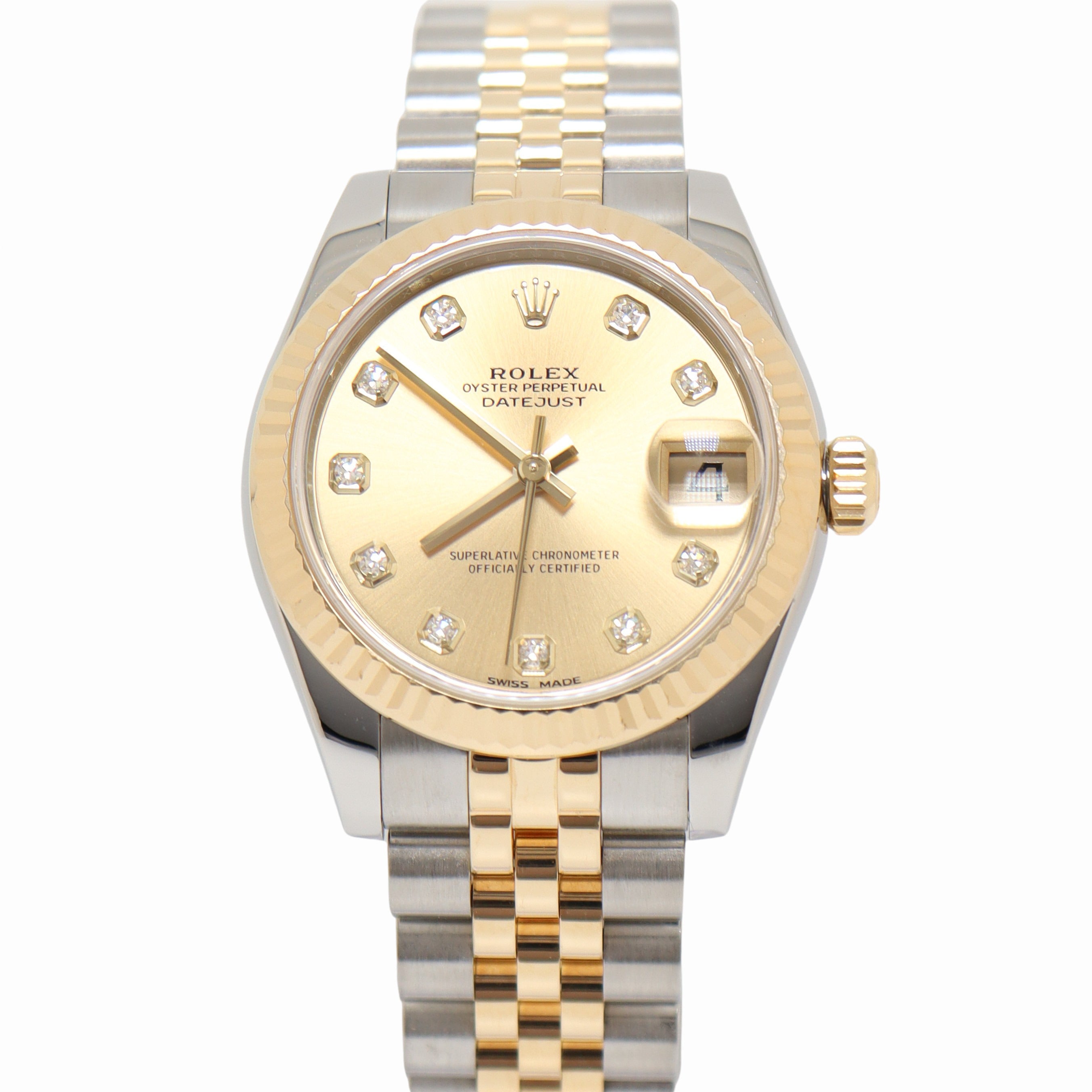 Rolex Datejust 31mm Champagne Dial Watch Ref# 178273 - Happy Jewelers Fine Jewelry Lifetime Warranty