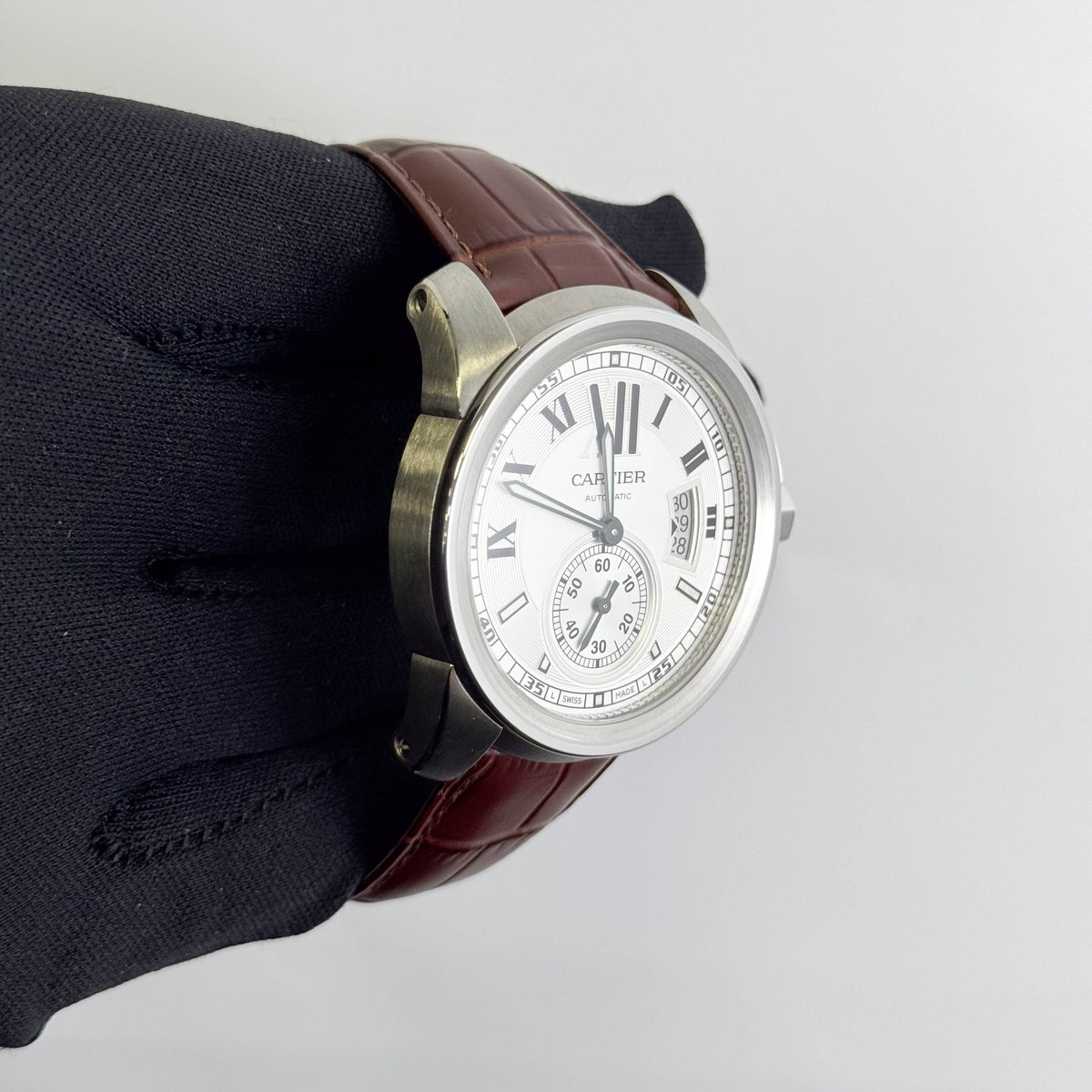 Cartier Calibre 42mm Silver Dial Watch Ref# W7100013