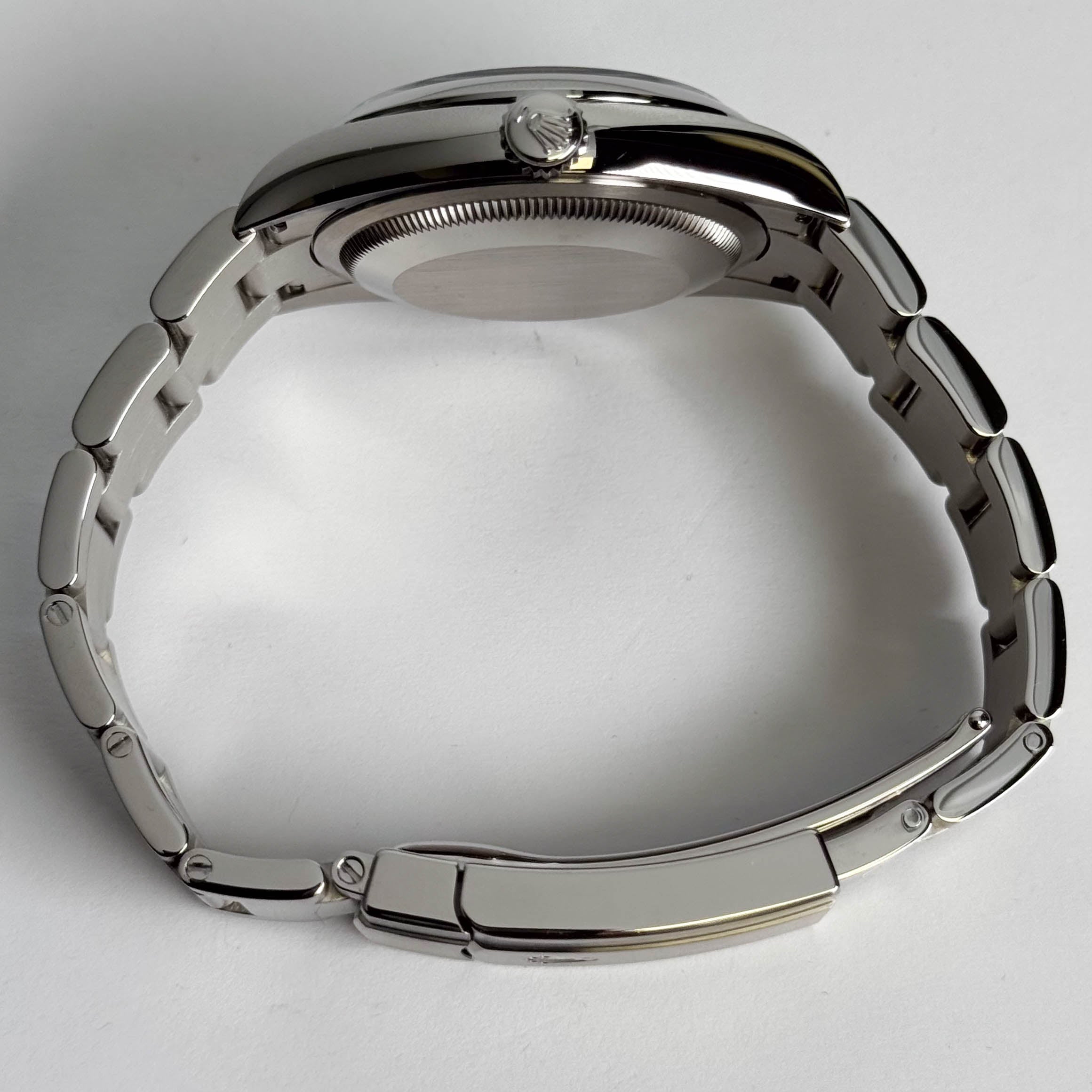 Rolex Oyster Perpetual 36mm Turquoise Blue Dial Watch Ref# 126000 - Happy Jewelers Fine Jewelry Lifetime Warranty