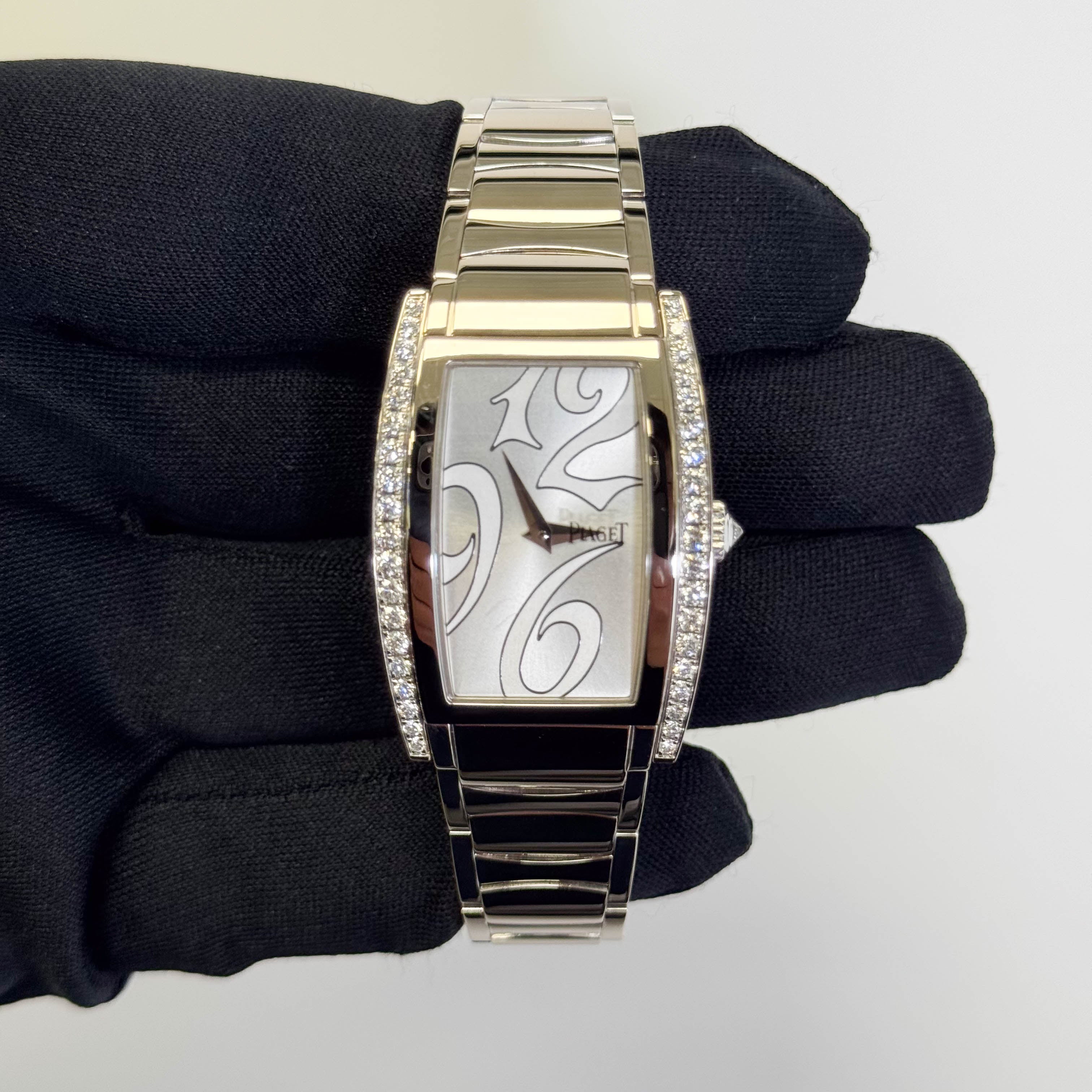 Piaget Limelight Tonneau 27mm x 38mm Silver Dial Watch Ref# G0A30056 - Happy Jewelers Fine Jewelry Lifetime Warranty