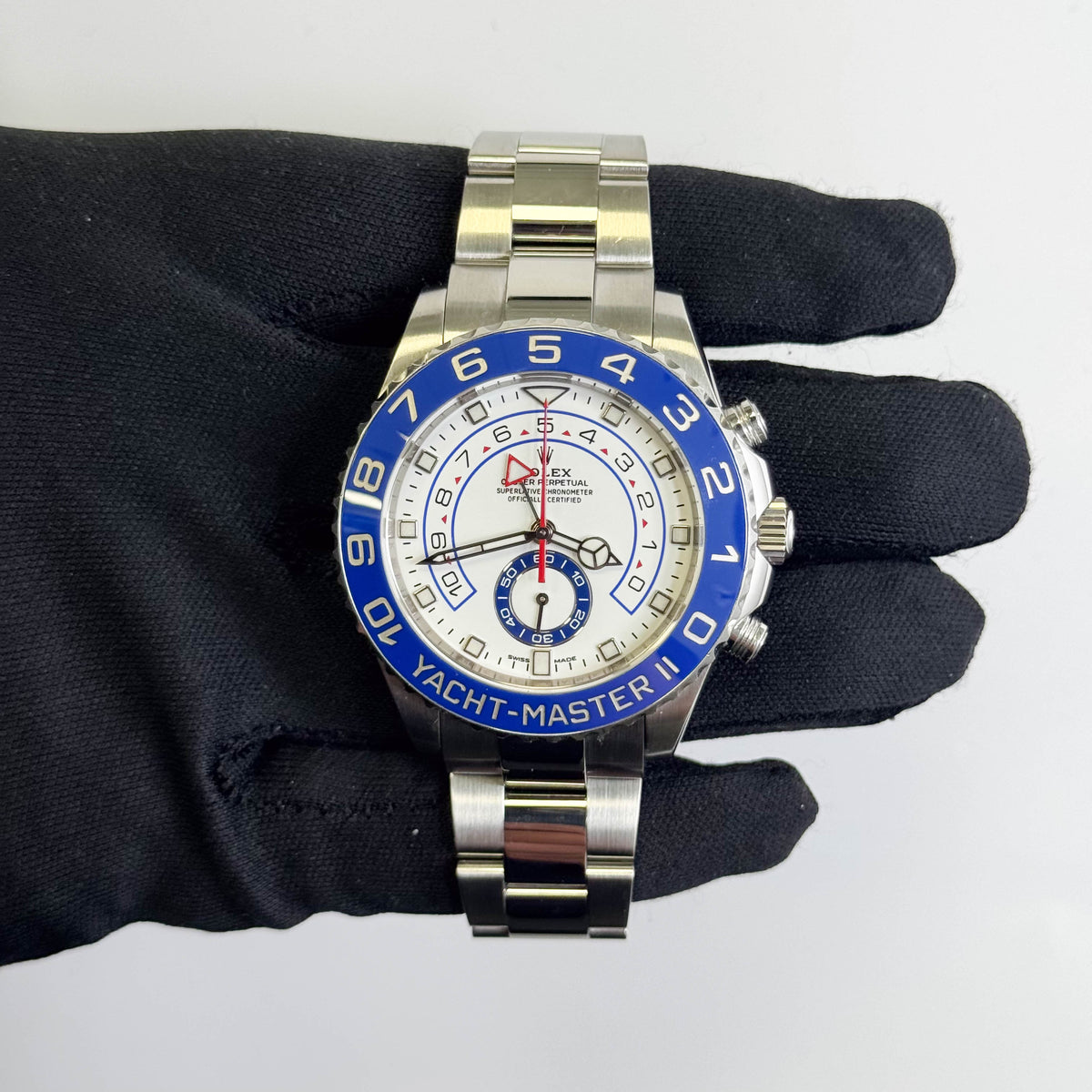 Rolex Yacht-Master II 44mm White Dial Watch Ref# 116680