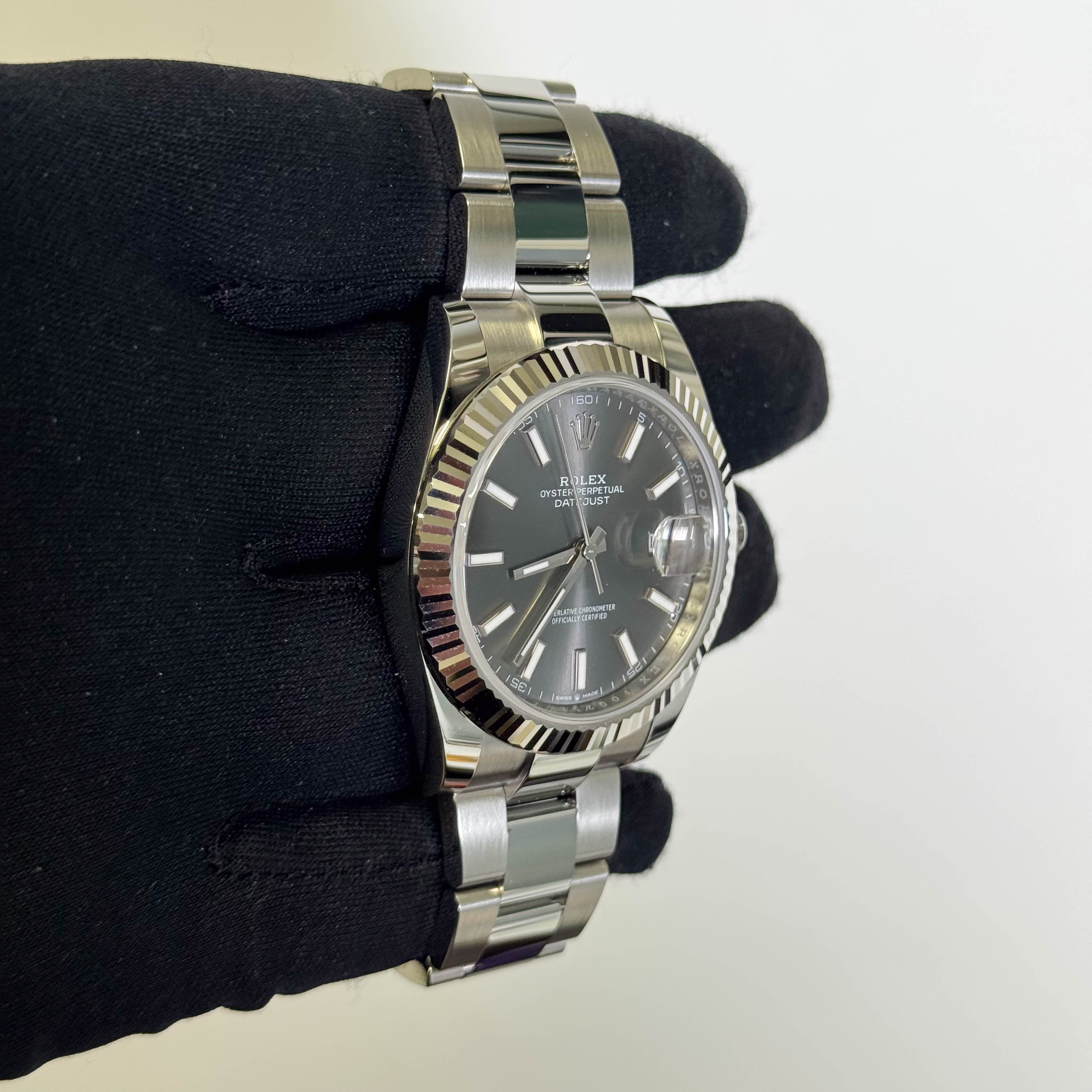 Rolex Datejust 41mm Rhodium Dial Watch Ref# 126334 - Happy Jewelers Fine Jewelry Lifetime Warranty