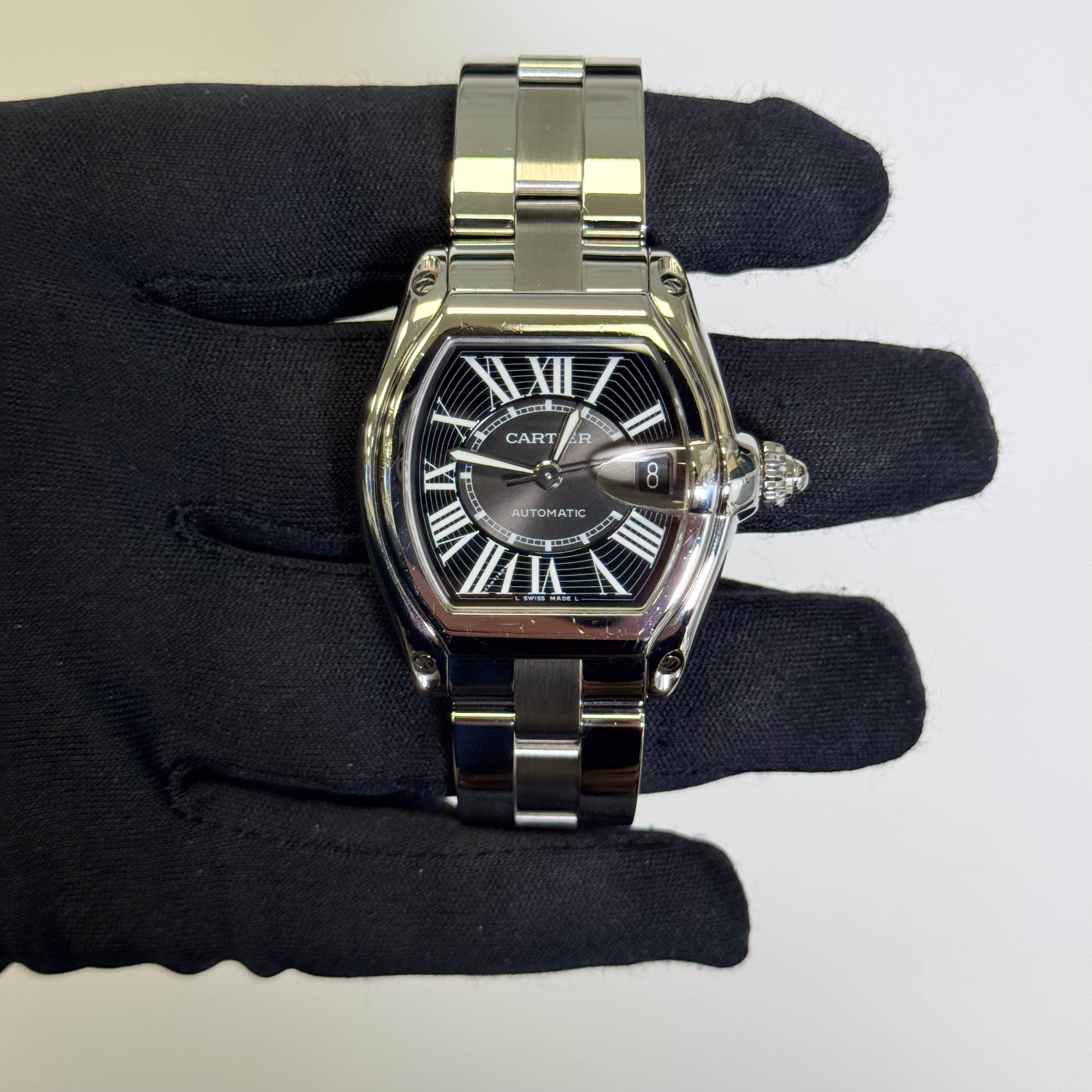 Cartier Roadster 37mm Black Dial Watch Ref# W62041V3 - Happy Jewelers Fine Jewelry Lifetime Warranty