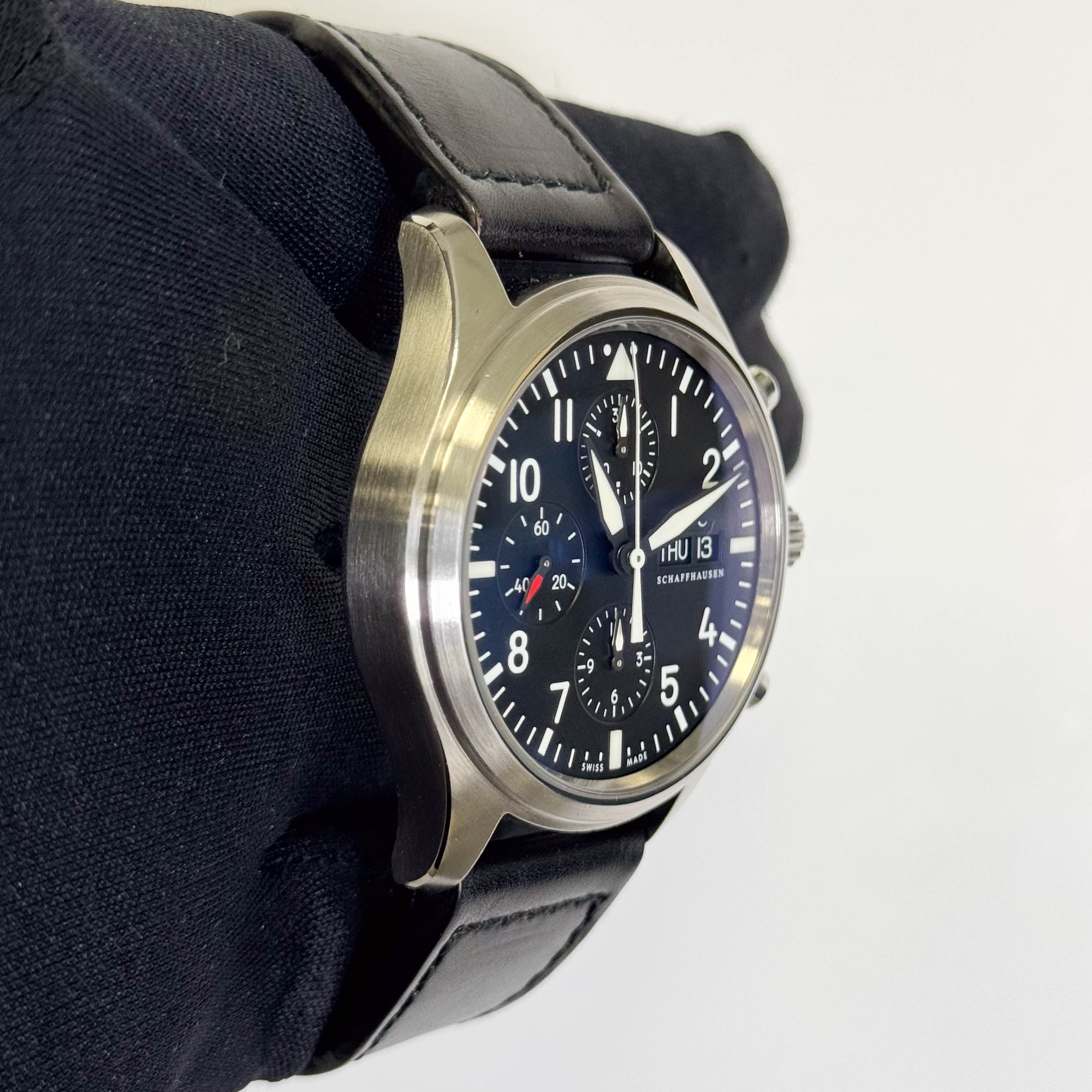 IWC Pilots 42mm White Dial Watch Ref# IW3717-01