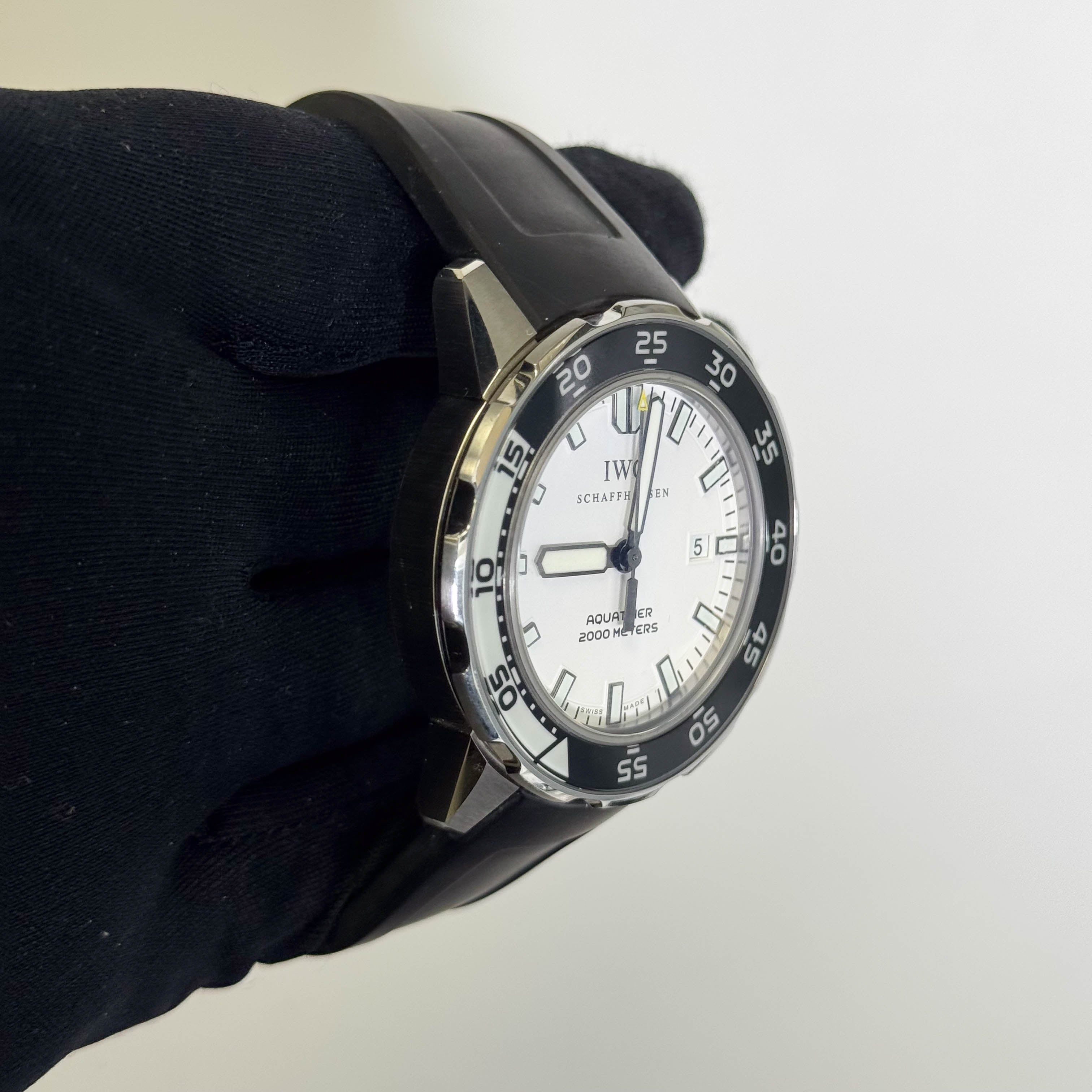 IWC Aquatimer 44mm White Dial Watch Ref# IW356805 - Happy Jewelers Fine Jewelry Lifetime Warranty