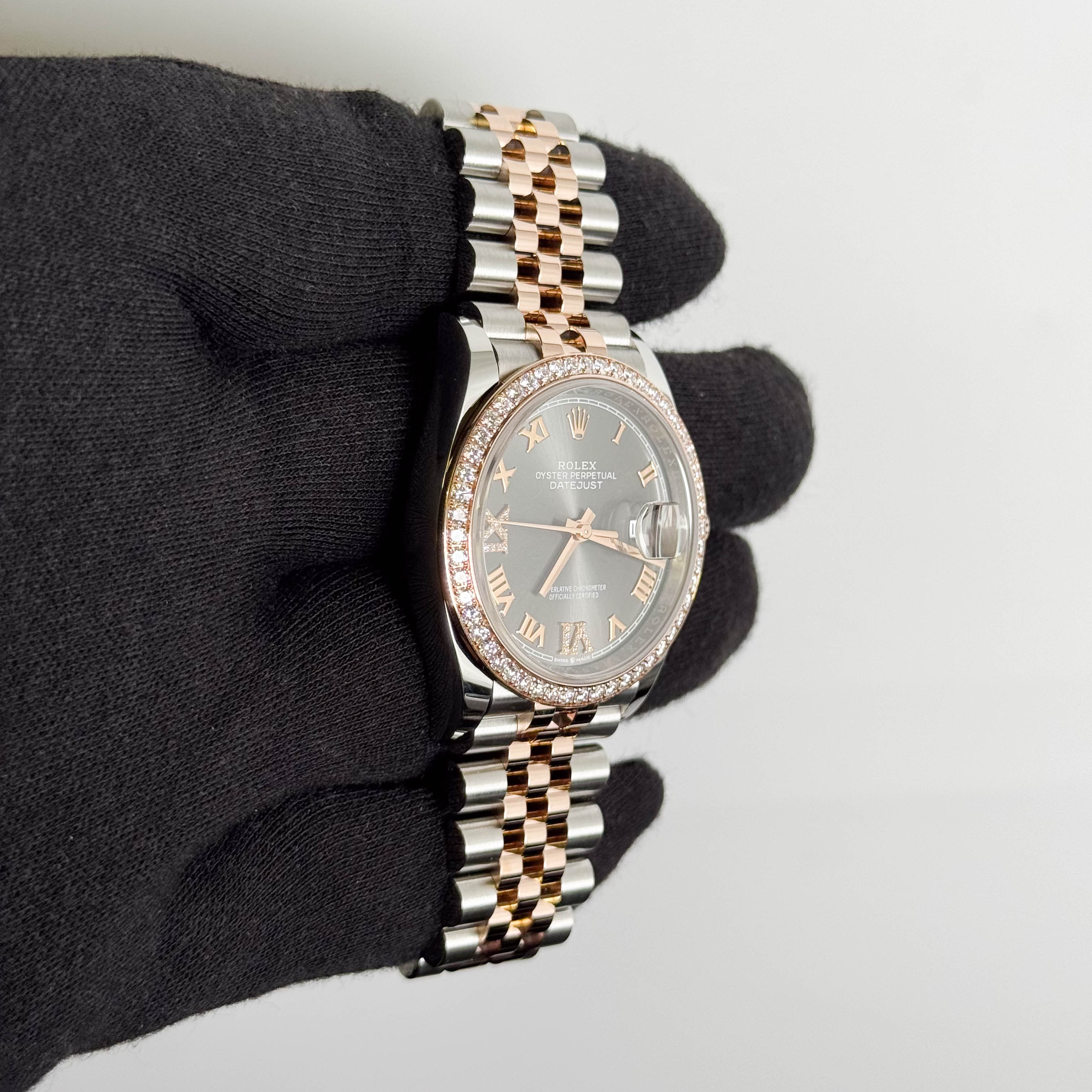 Rolex Datejust 36mm Grey Dial Watch Ref# 126281RBR