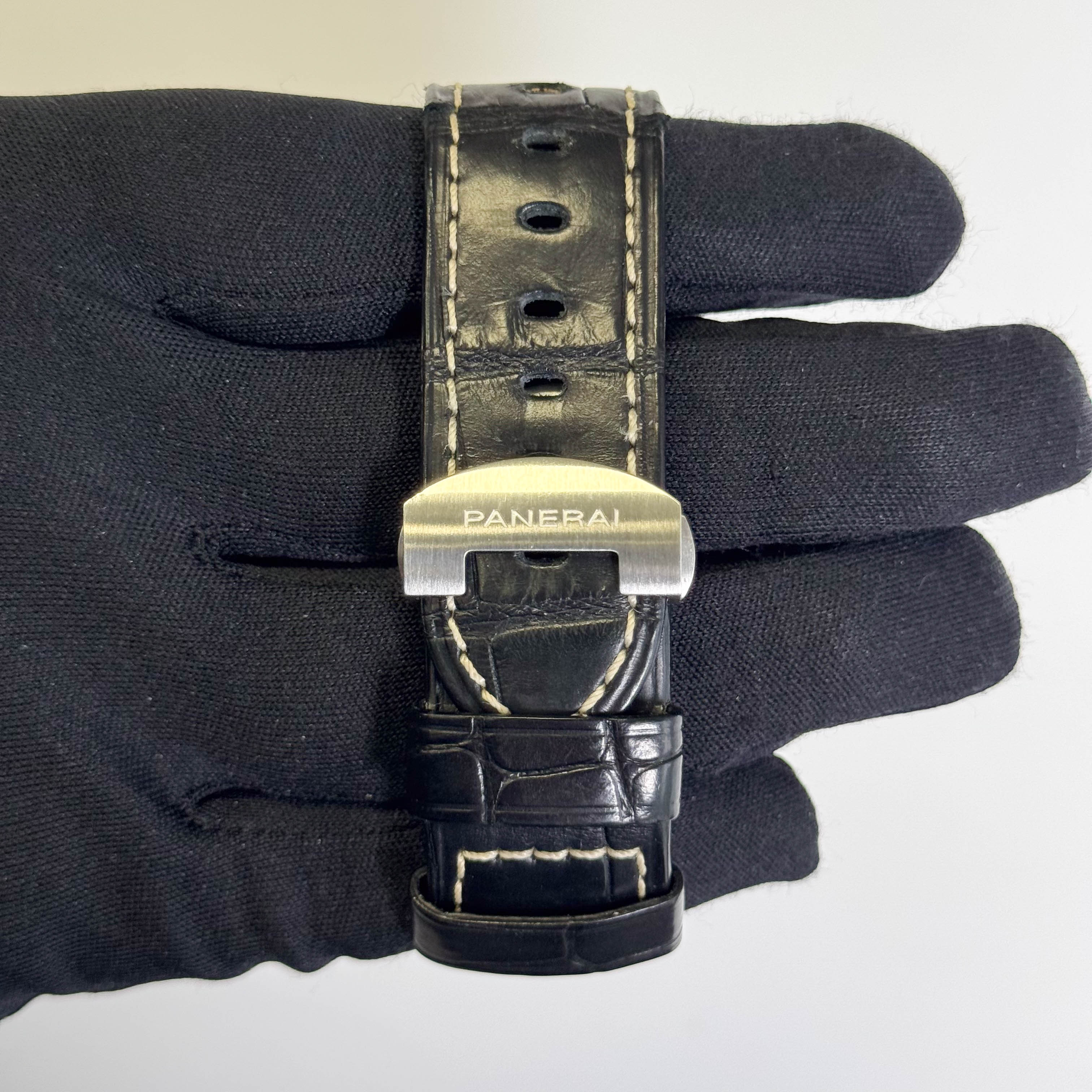 Panerai Luminor Stainless Steel 44mm Black Dial Watch Ref# PAM00312 - Happy Jewelers Fine Jewelry Lifetime Warranty