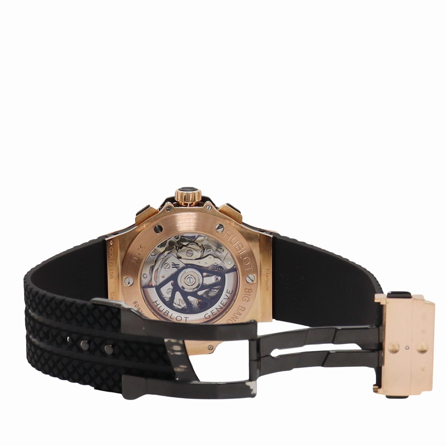 Hublot Big Bang Rose Gold 44mm Black Roman & Stick Dial Watch Reference#: 301.PB.131.RX - Happy Jewelers Fine Jewelry Lifetime Warranty