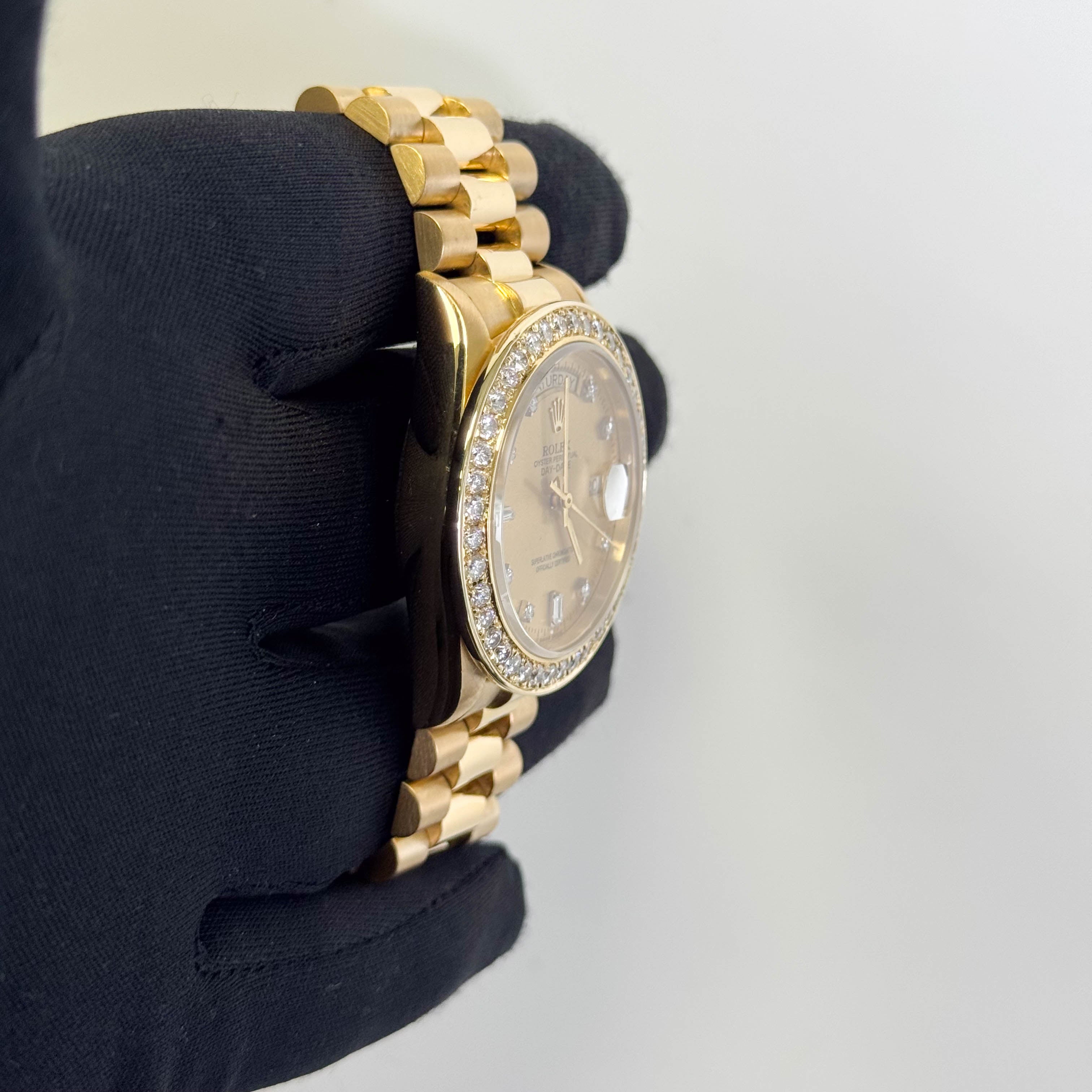 Rolex Day-Date 36mm Champagne Dial Watch Ref# 18038 - Happy Jewelers Fine Jewelry Lifetime Warranty