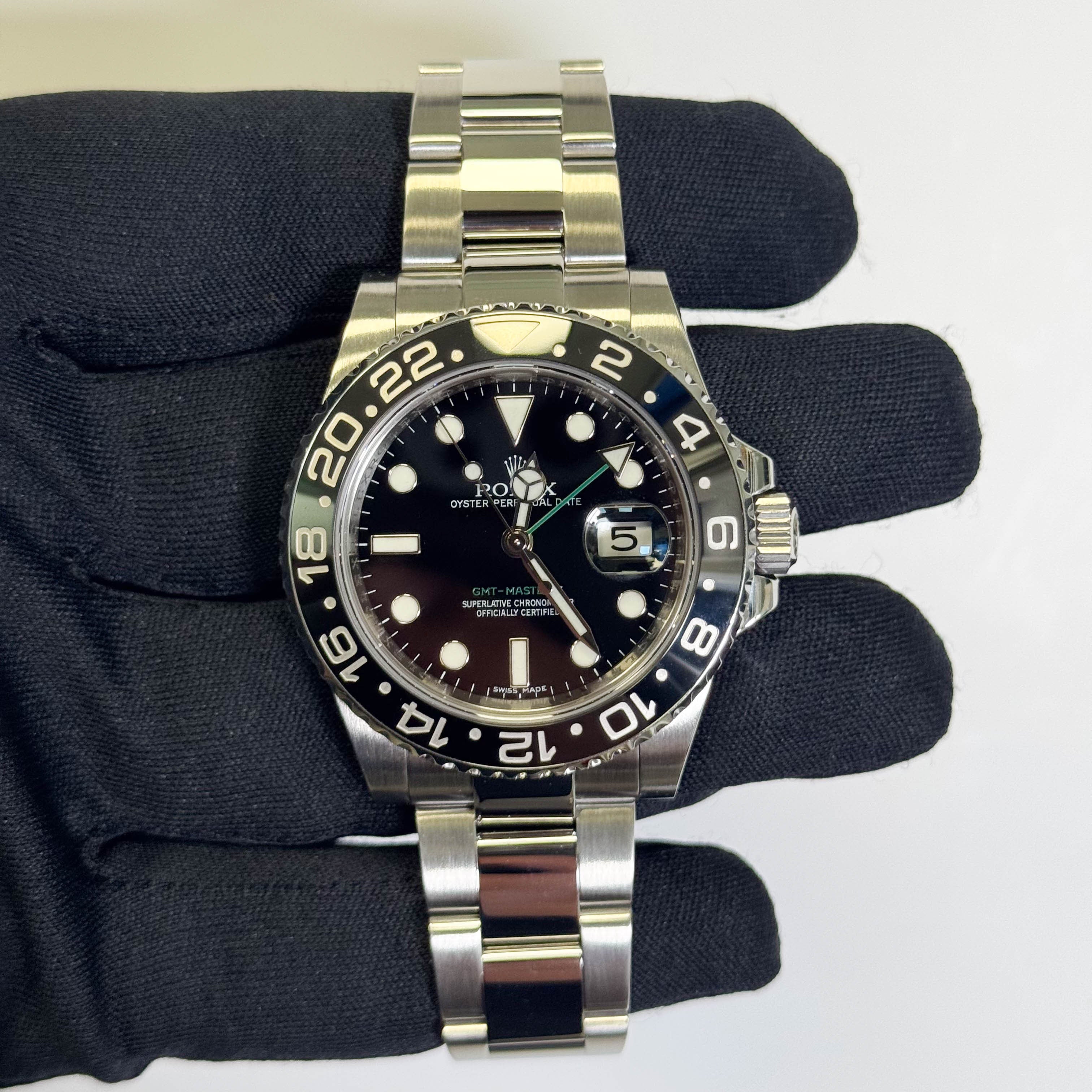Rolex GMT-Master II 40mm Black Dial Watch Ref# 116710LN