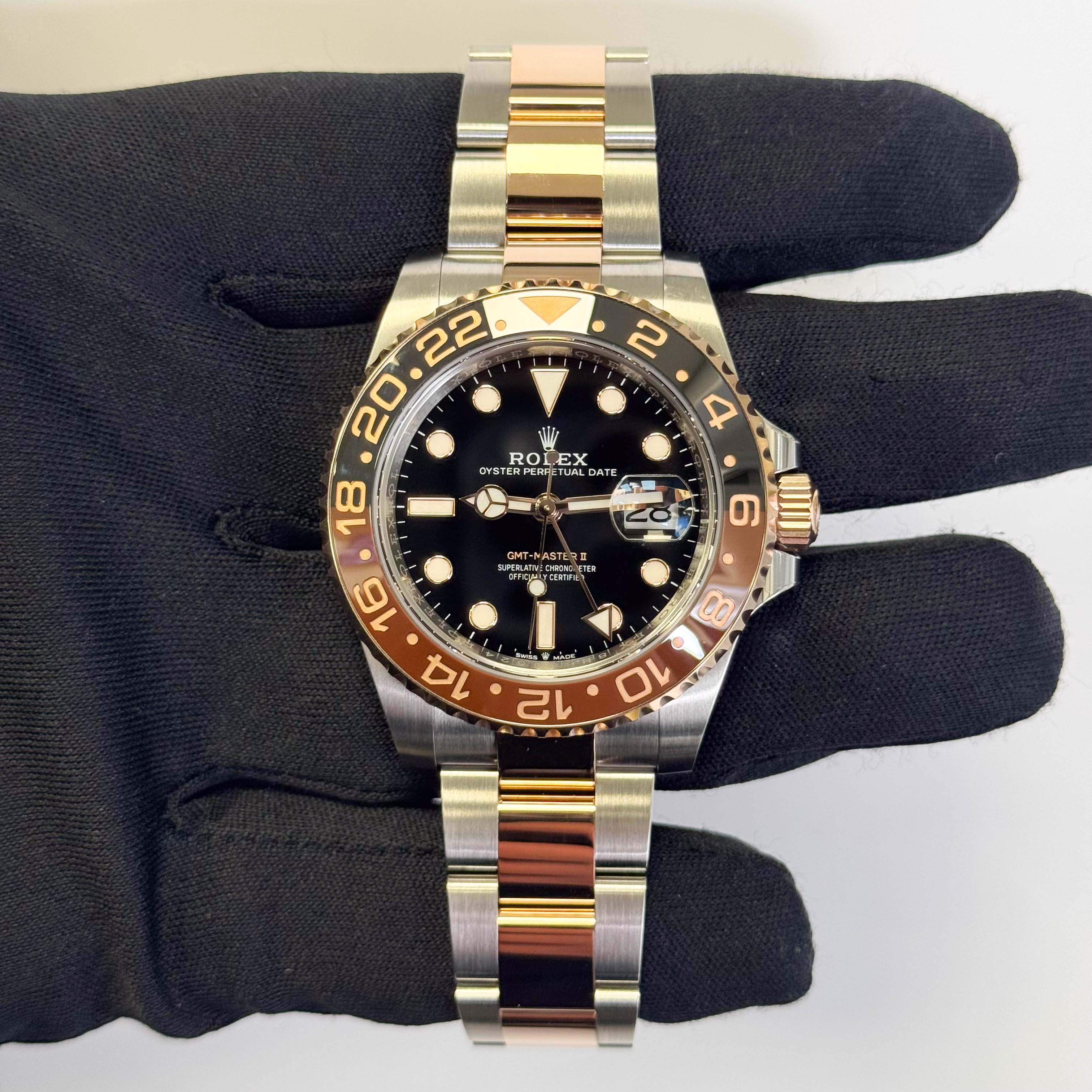 Rolex GMT Master II 40mm Black Dot Dial Watch Ref# 126711CHNR - Happy Jewelers Fine Jewelry Lifetime Warranty