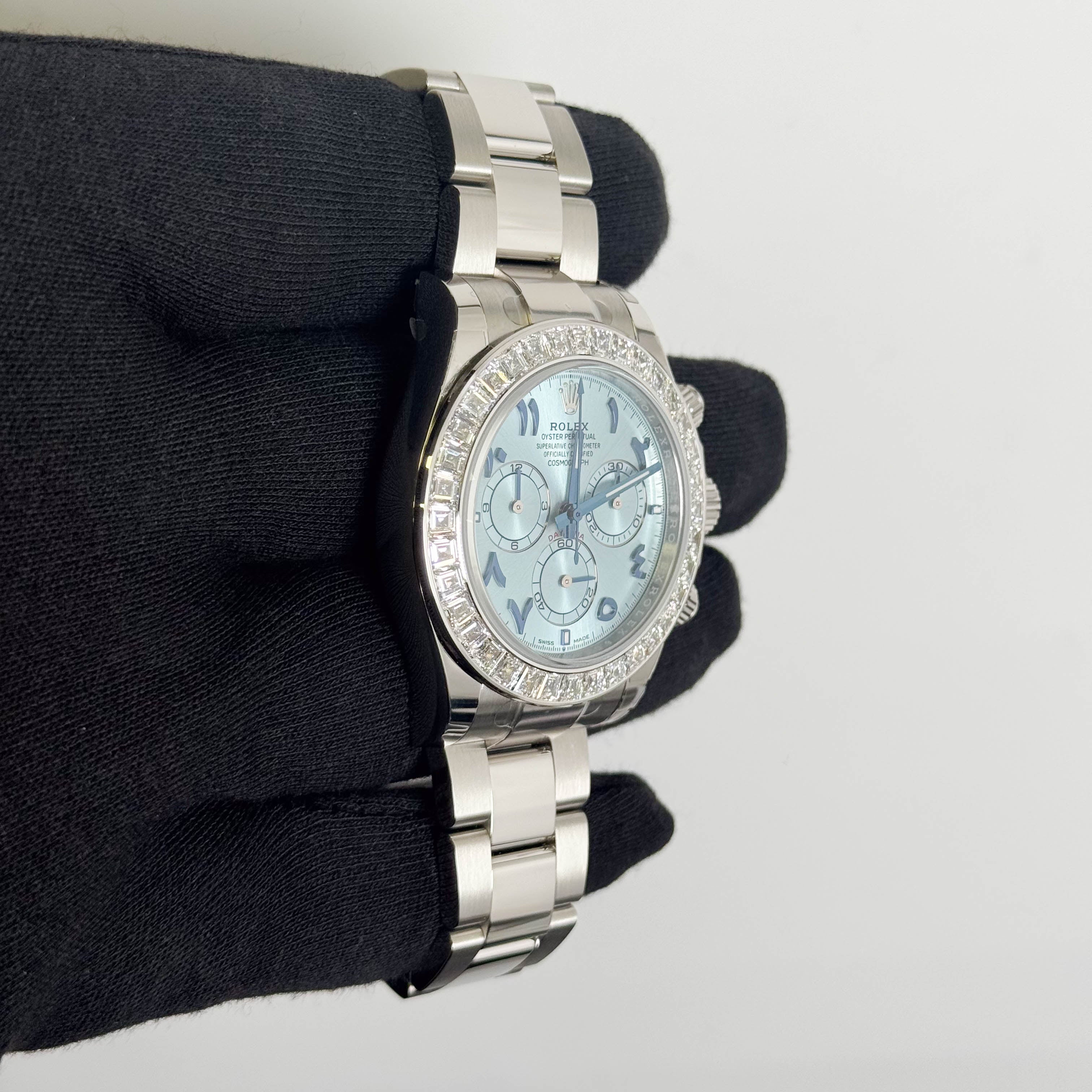 Rolex Daytona Platinum 40mm Ice Blue Dial Watch Ref# 126576TBR