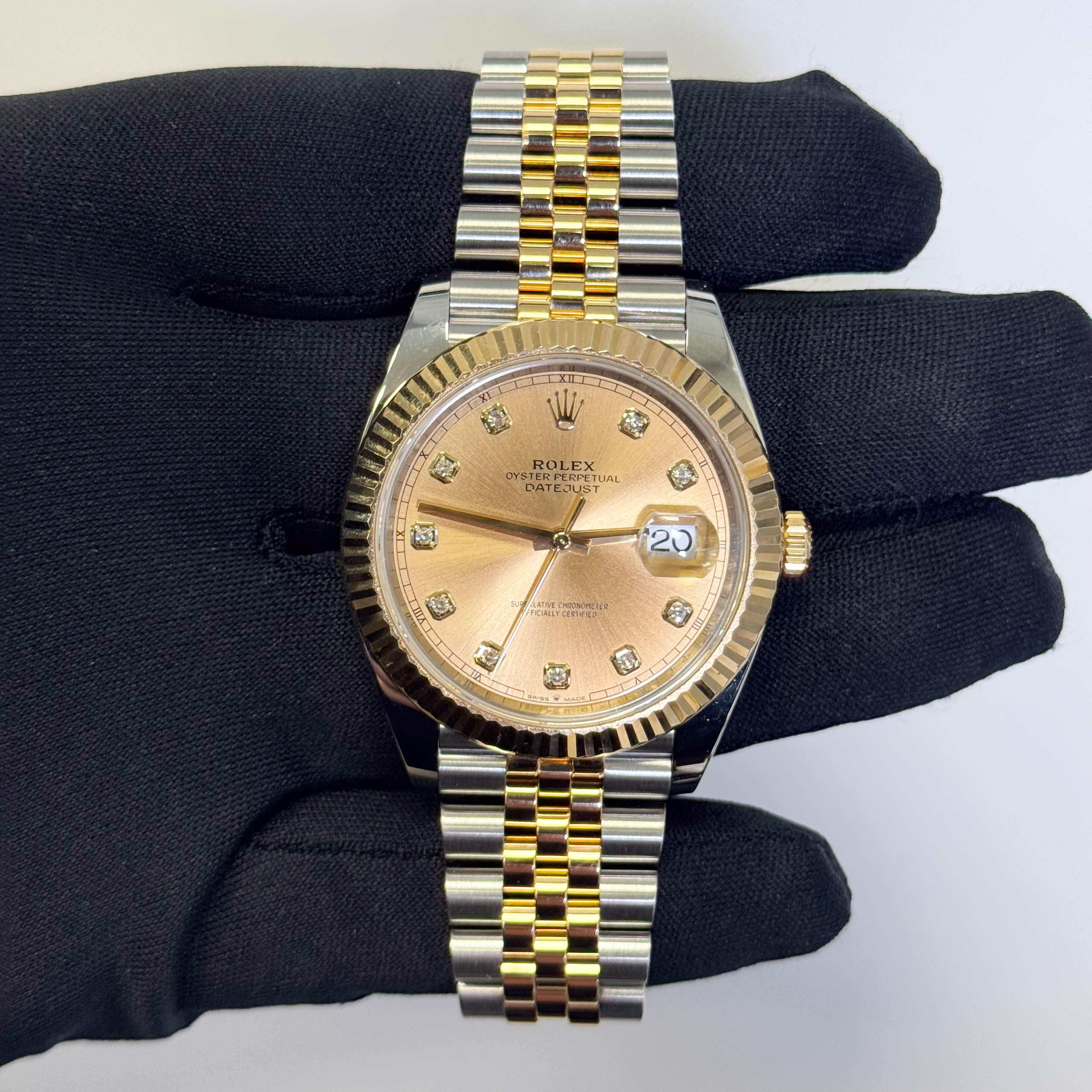Rolex Datejust 41mm Champagne Dial Watch Ref# 126333 - Happy Jewelers Fine Jewelry Lifetime Warranty