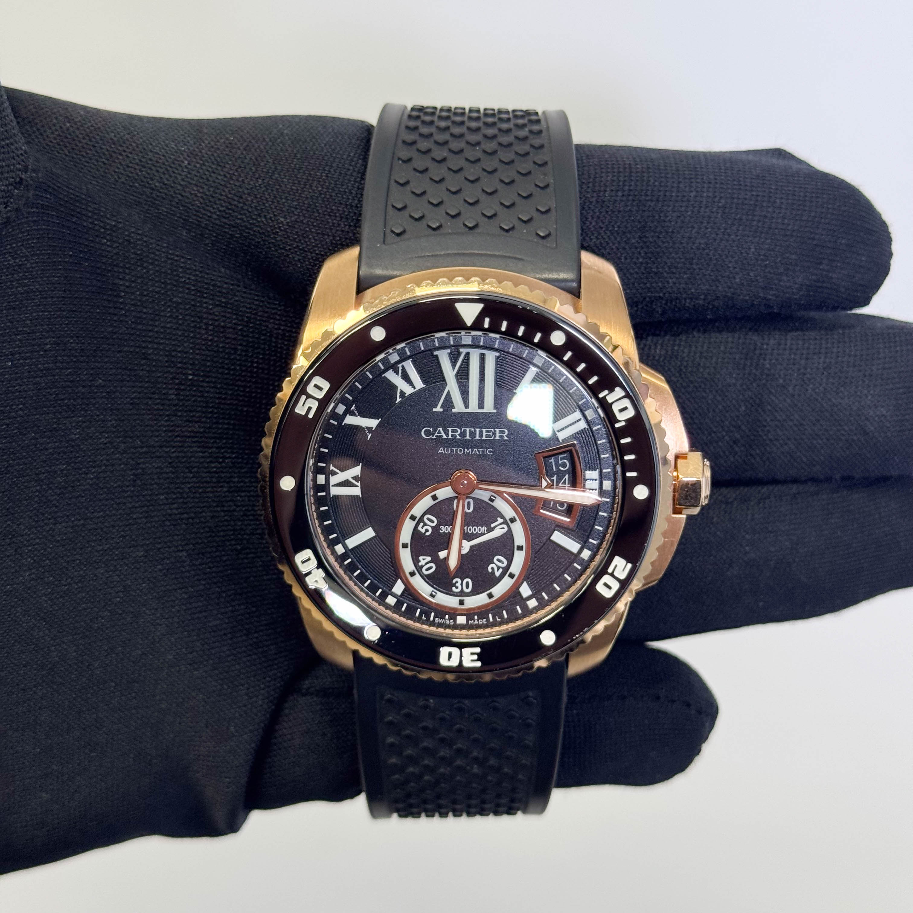 Cartier Calibre 42mm Black Dial Watch Ref# W7100052 - Happy Jewelers Fine Jewelry Lifetime Warranty