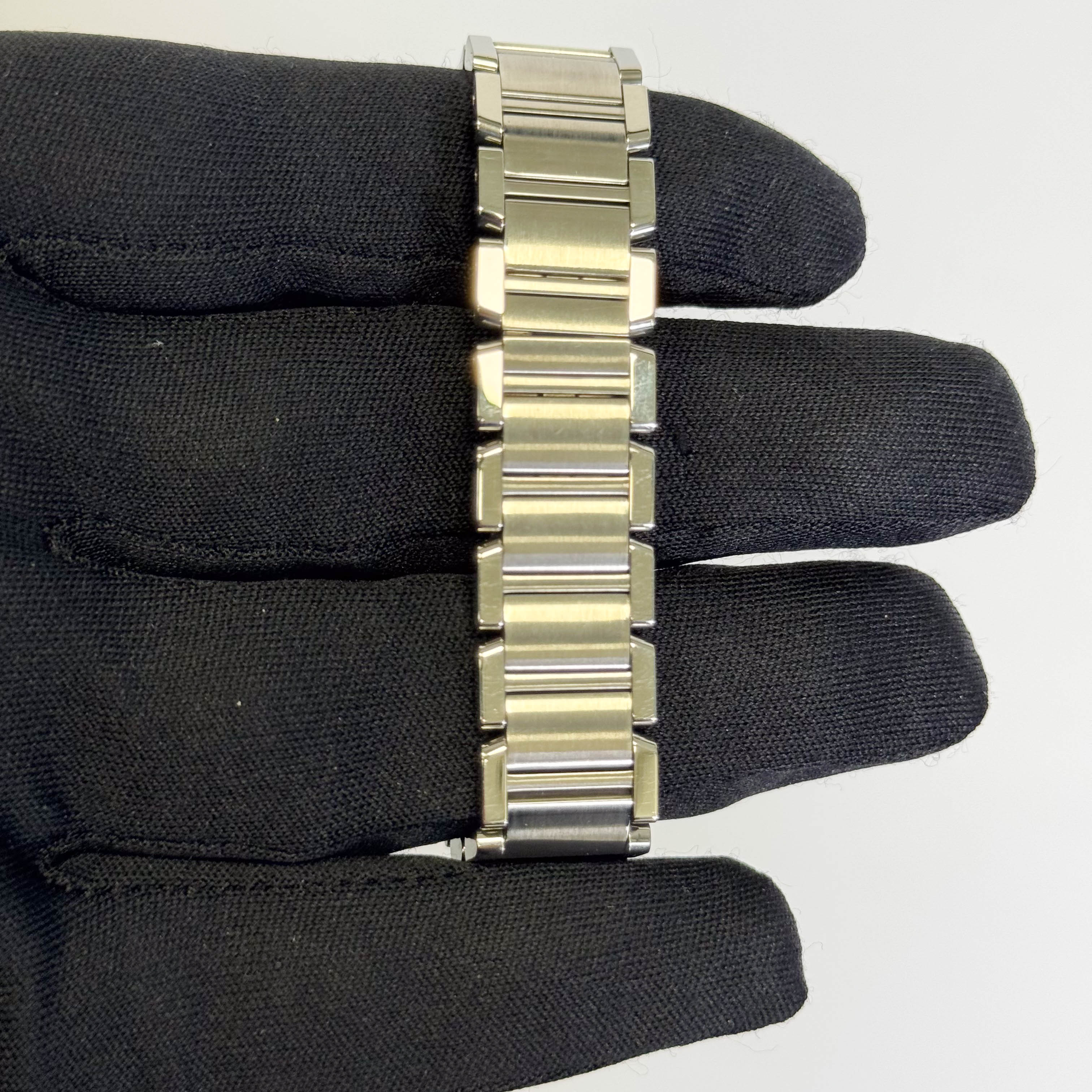 Cartier Tank Francaise 20mm Pink MOP Dial Watch Ref# W51028Q3