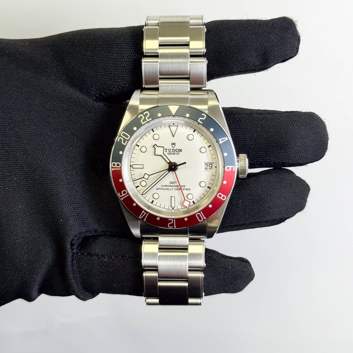 Tudor Black Bay GMT 41mm White Dial Watch Ref# 79830RB-0010