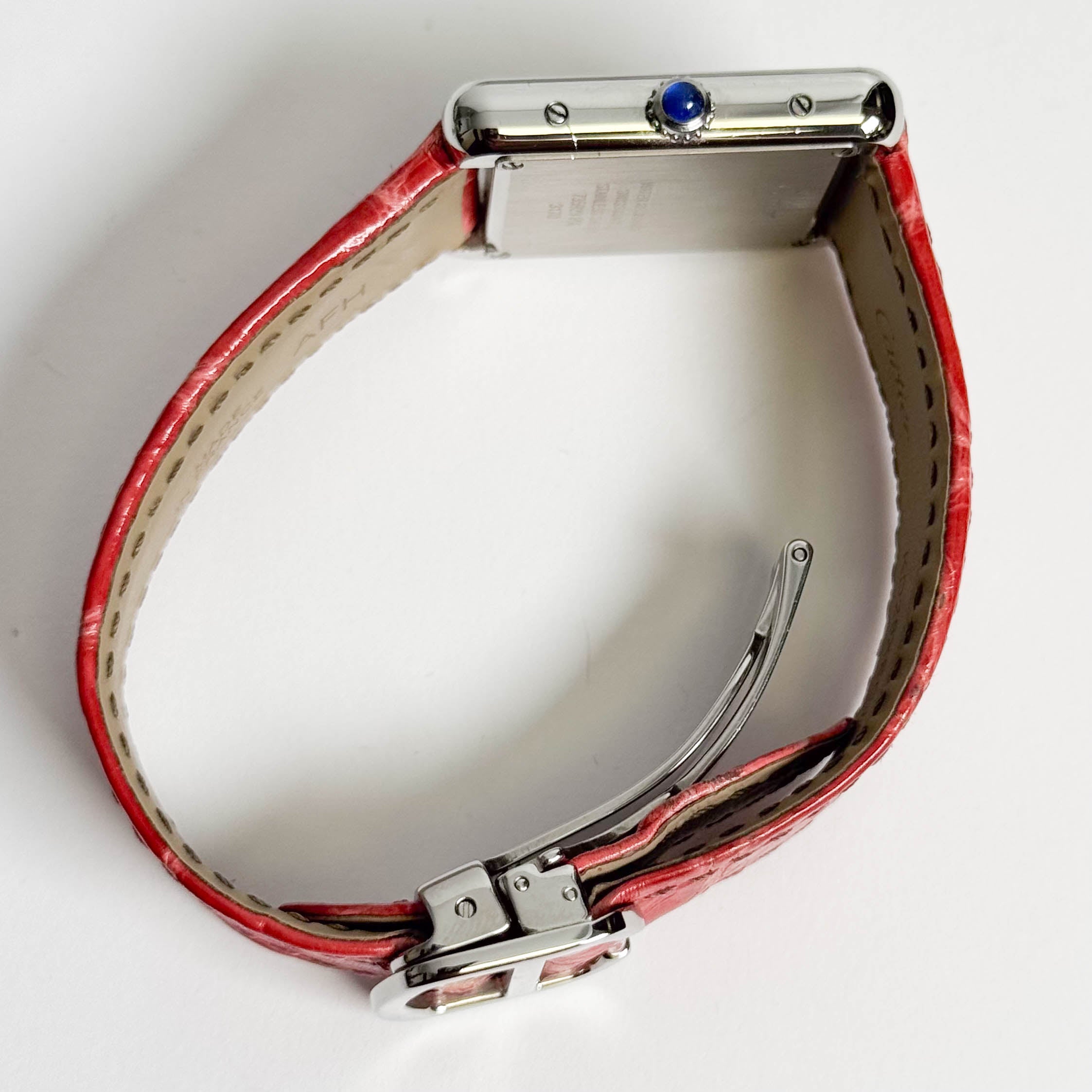 Cartier Tank 31mm Pink Dial Watch Ref# W5200000 - Happy Jewelers Fine Jewelry Lifetime Warranty