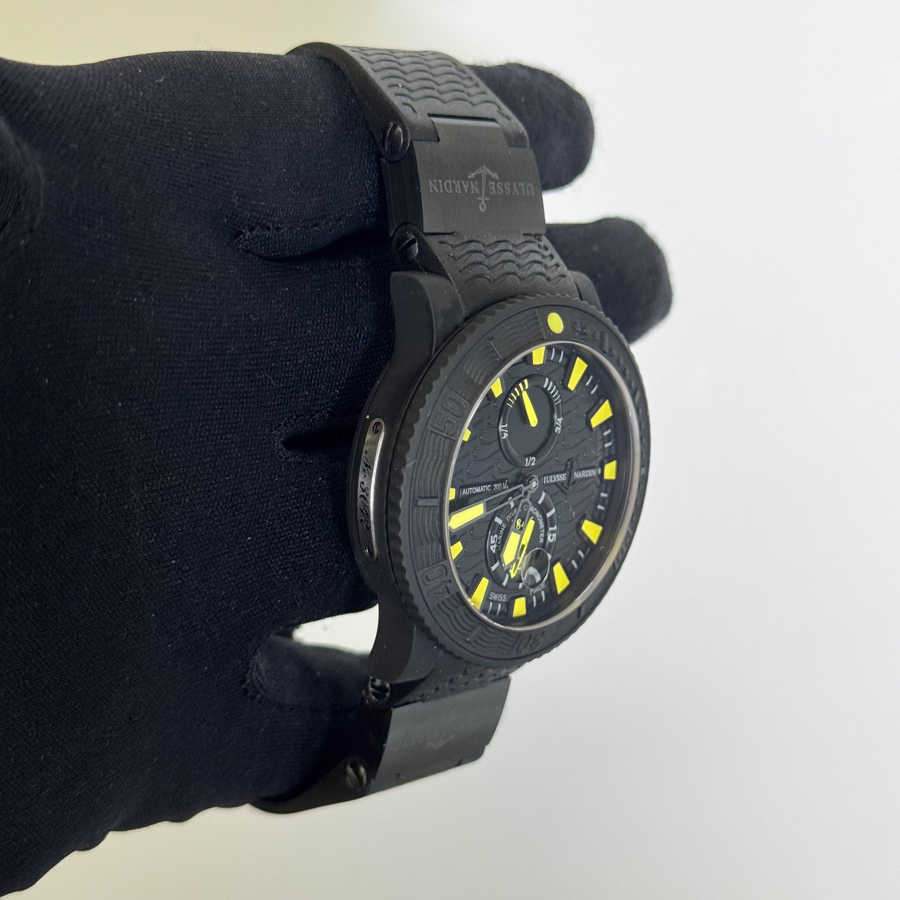 Ulysse Nardin Diver Black Sea 46mm Black Wave Dial Watch Ref# 263-92-3C/924 - Happy Jewelers Fine Jewelry Lifetime Warranty