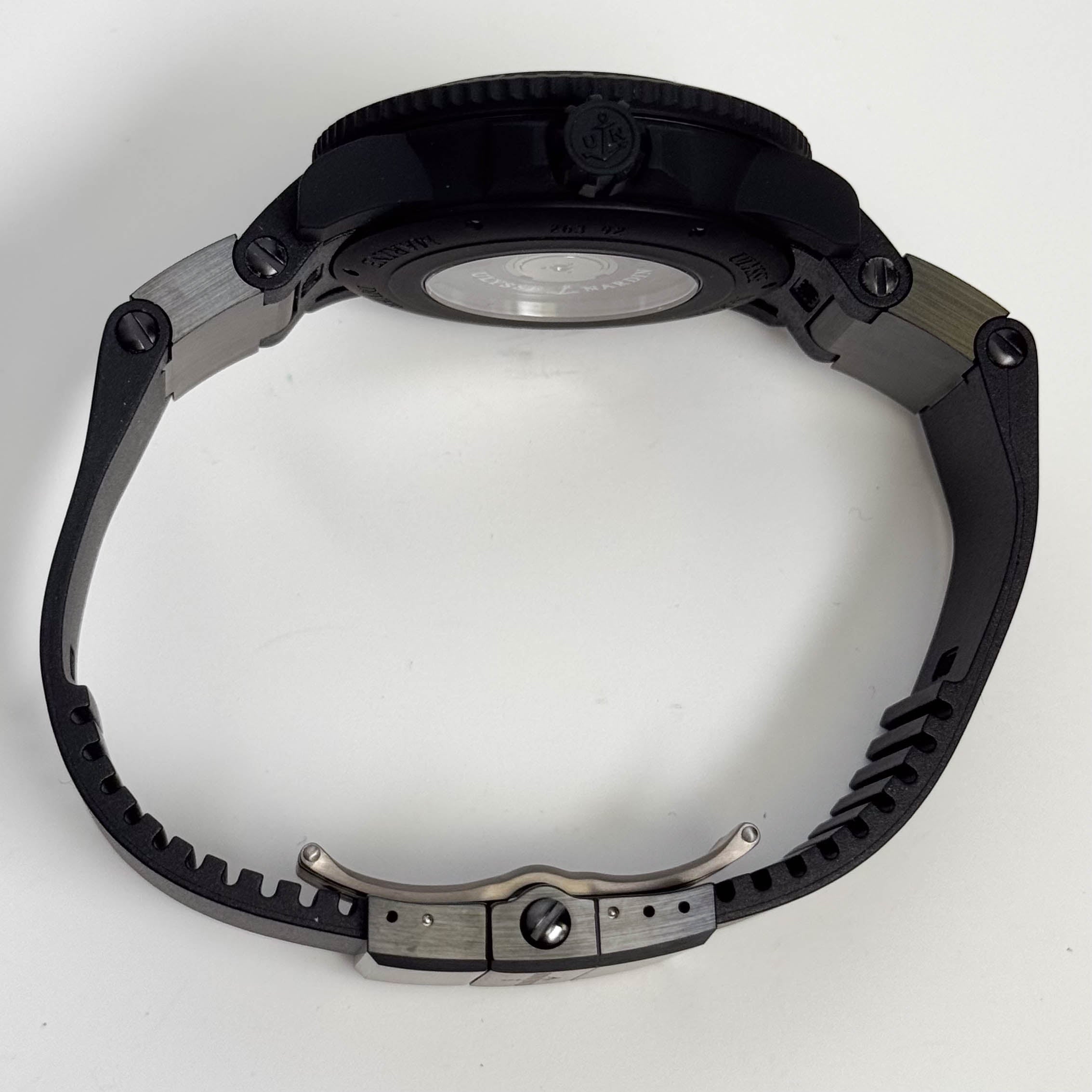 Ulysse Nardin Diver Black Sea 46mm Black Wave Dial Watch Ref# 263-92-3C/924 - Happy Jewelers Fine Jewelry Lifetime Warranty