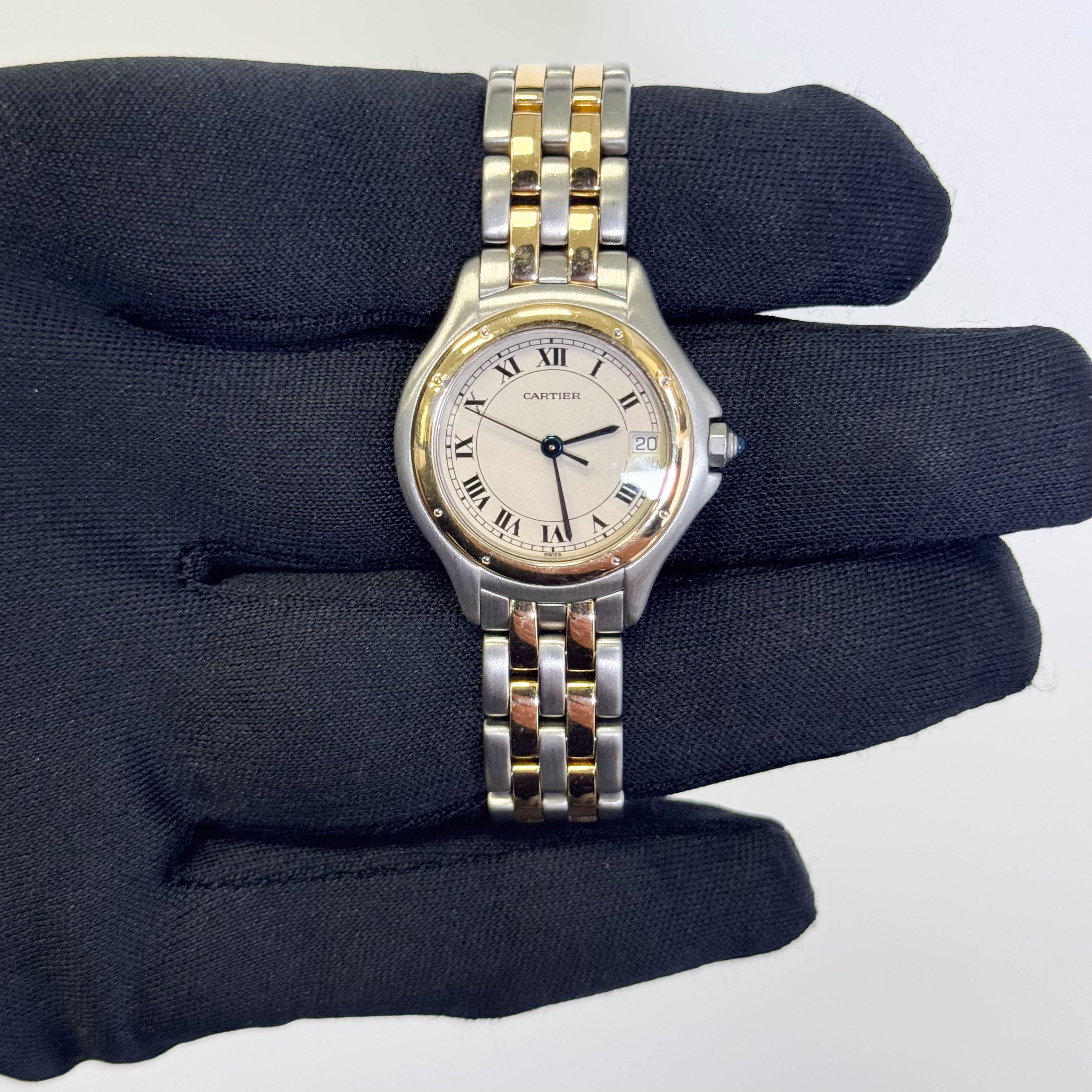 Cartier Cougar 26mm Ivory Dial Watch Ref# W35005B6 - Happy Jewelers Fine Jewelry Lifetime Warranty