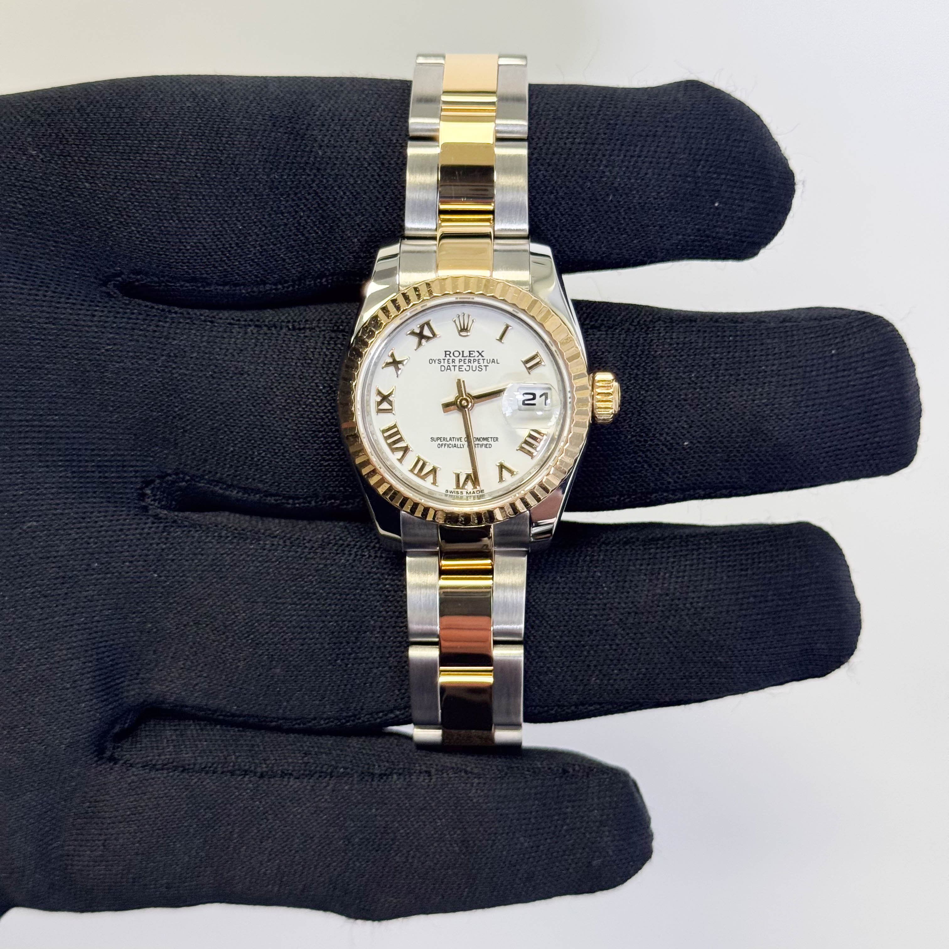 Rolex Datejust 26mm White Dial Dial Watch Ref# 179173 - Happy Jewelers Fine Jewelry Lifetime Warranty