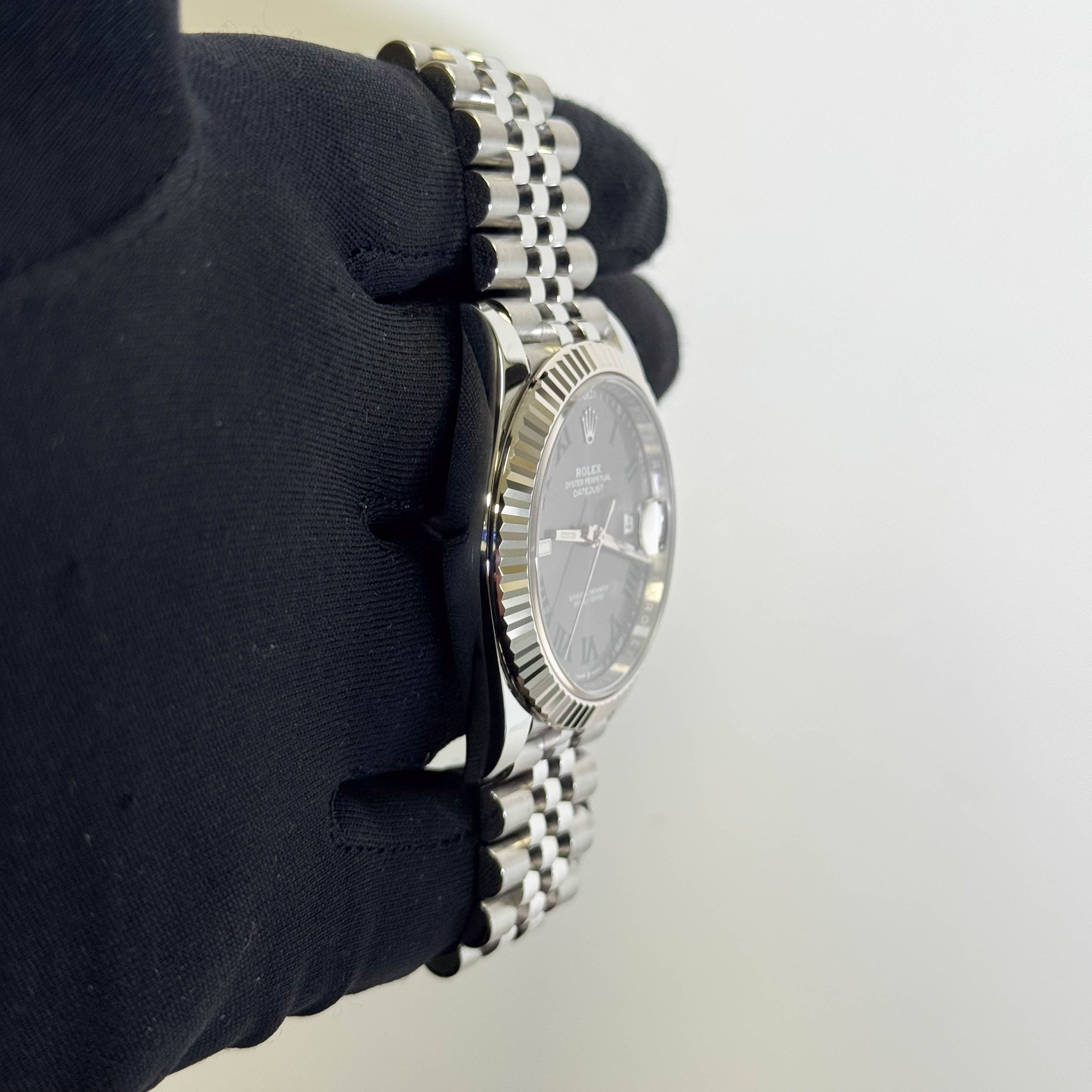 Rolex Datejust 41mm Wimbledon Dial Watch Ref# 126334 - Happy Jewelers Fine Jewelry Lifetime Warranty