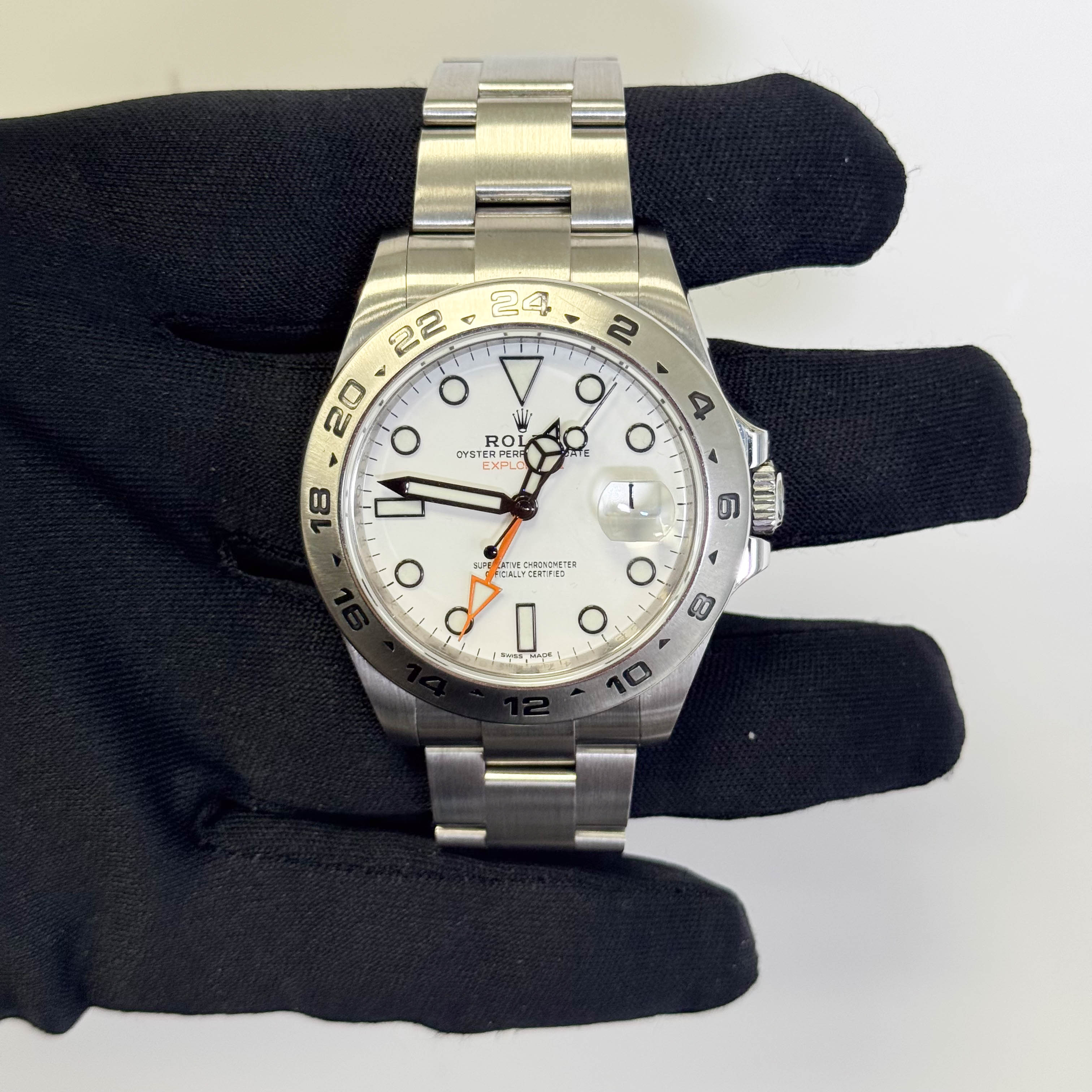 Rolex Explorer II 42mm White Dial Watch Ref# 216570 - Happy Jewelers Fine Jewelry Lifetime Warranty