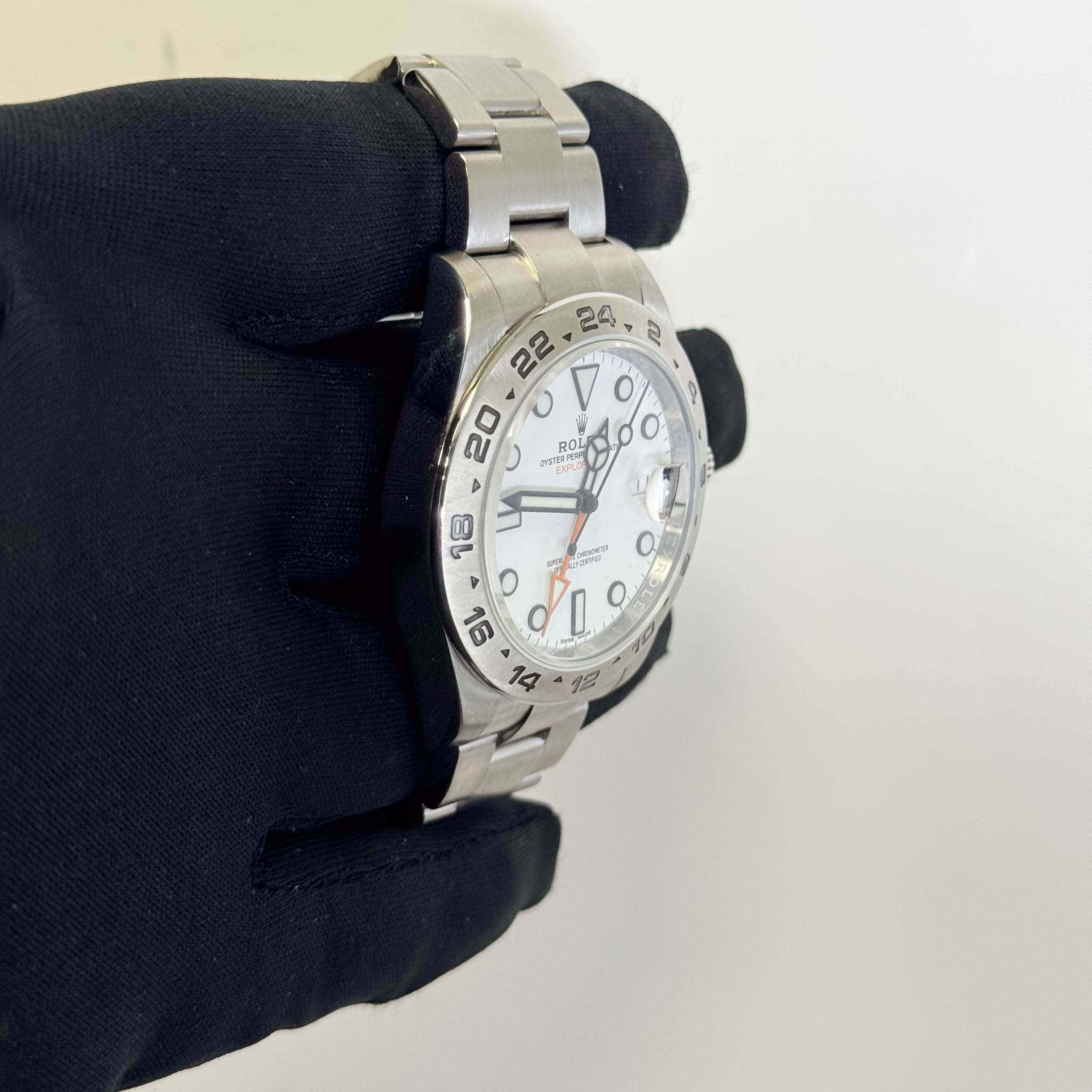 Rolex Explorer II 42mm White Dial Watch Ref# 216570 - Happy Jewelers Fine Jewelry Lifetime Warranty