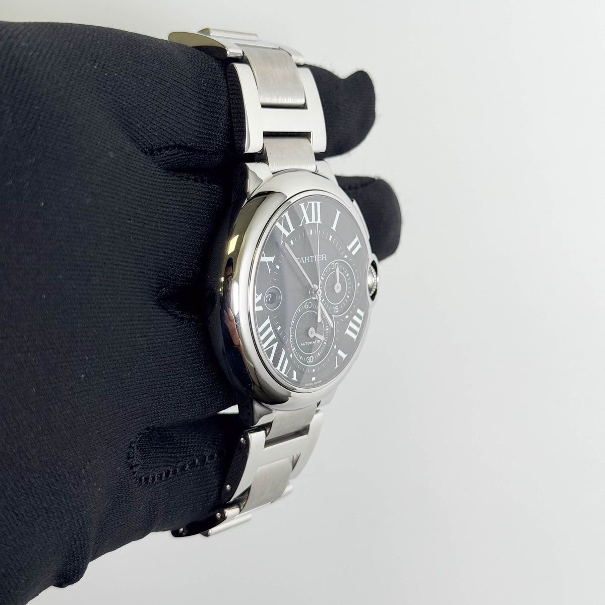 Cartier Ballon Bleu 44mm Black Dial Watch Ref# W6920077