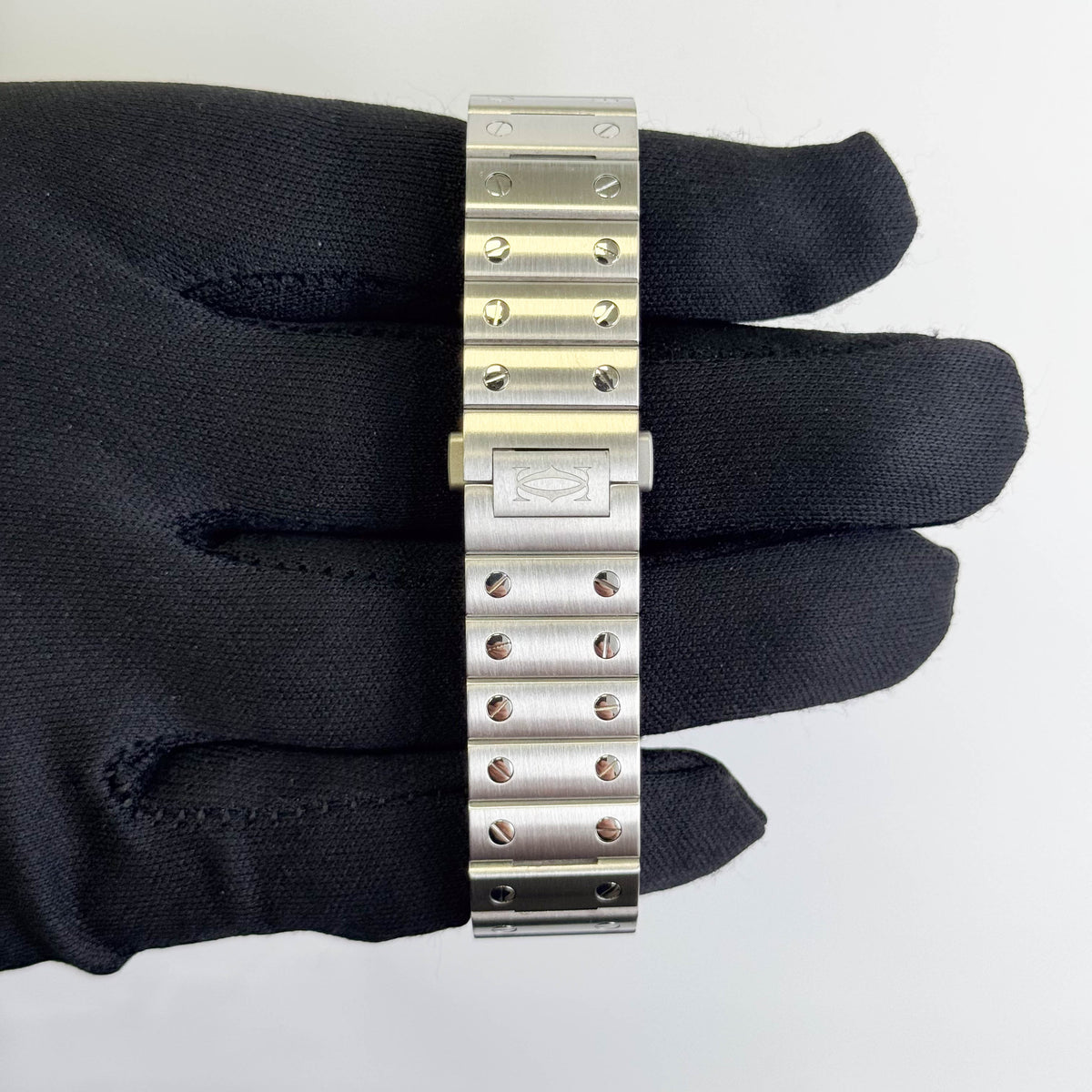 Cartier Santos De Cartier 35x42mm Green Dial Watch Ref# WSSA0061