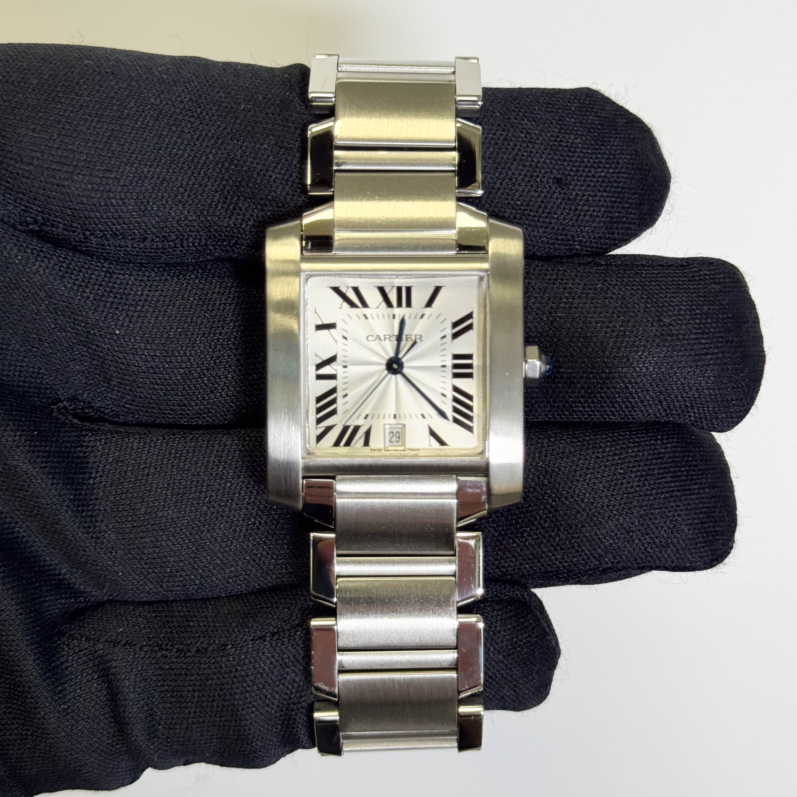 Cartier Tank 28mm White Dial Watch Ref# W51002Q3
