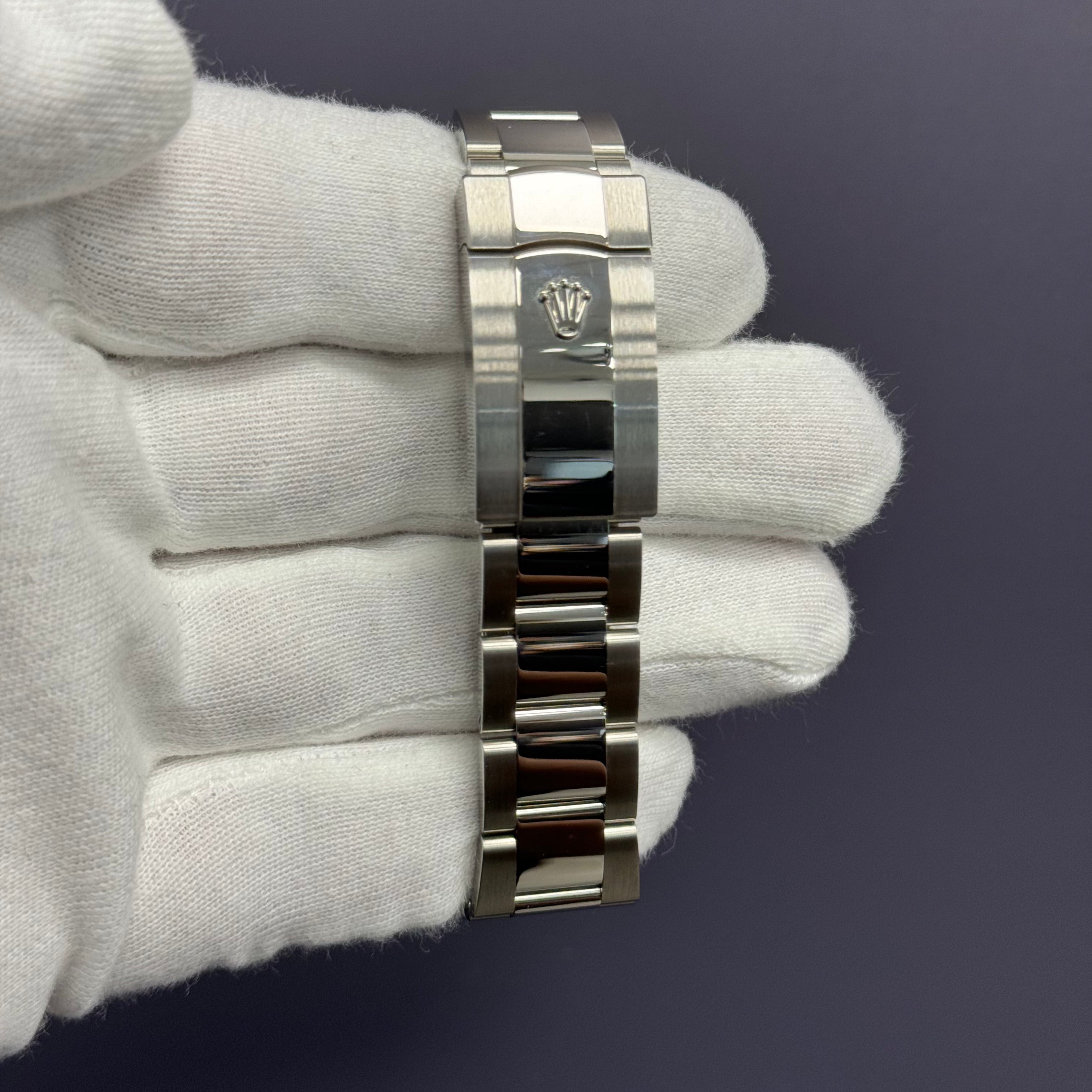 Rolex Datejust 41mm Stainless Steel Azzurro Blue Dial Ref# 126300 - Happy Jewelers Fine Jewelry Lifetime Warranty