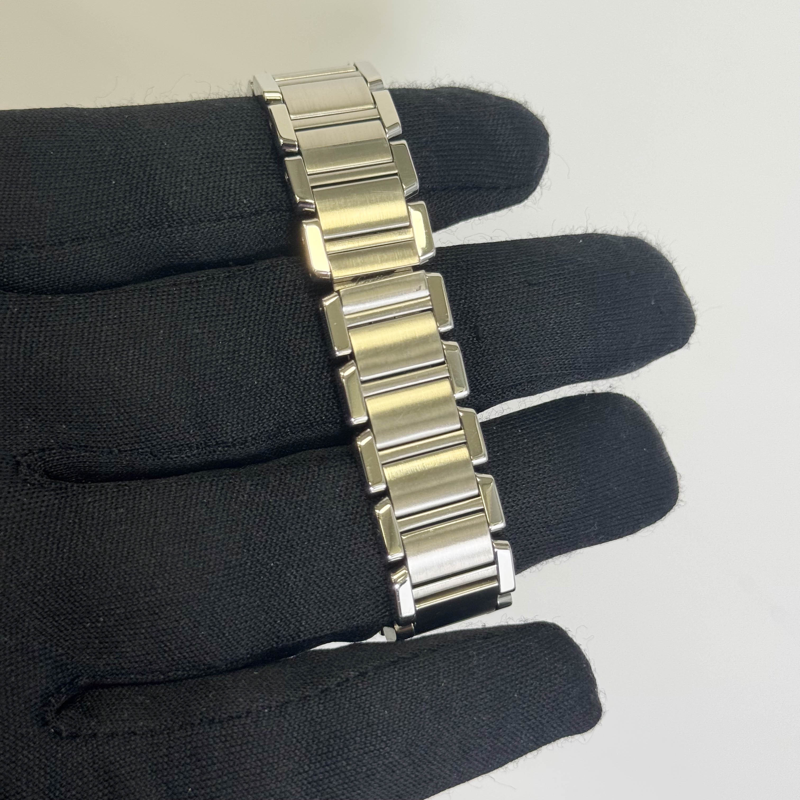 Cartier Tank Stainless Steel 20mm Ivory Dial Watch Ref# W51008Q3 - Happy Jewelers Fine Jewelry Lifetime Warranty