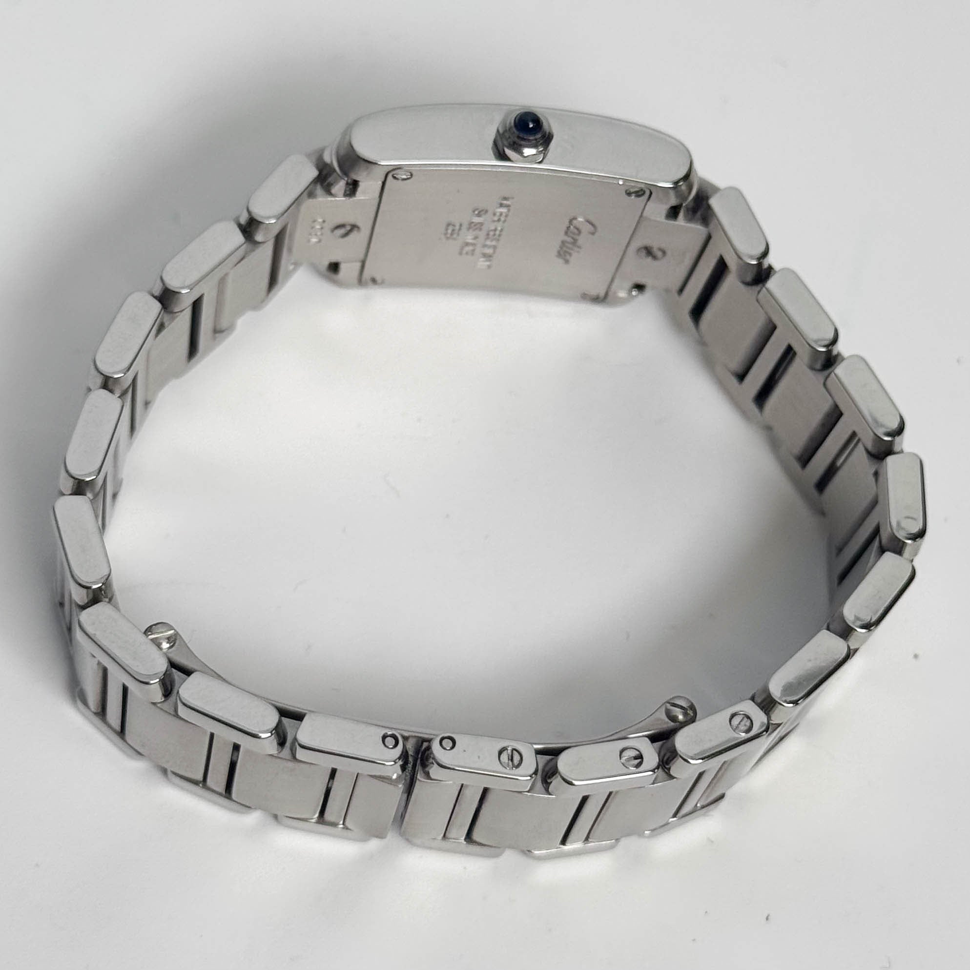 Cartier Tank Stainless Steel 20mm Ivory Dial Watch Ref# W51008Q3 - Happy Jewelers Fine Jewelry Lifetime Warranty