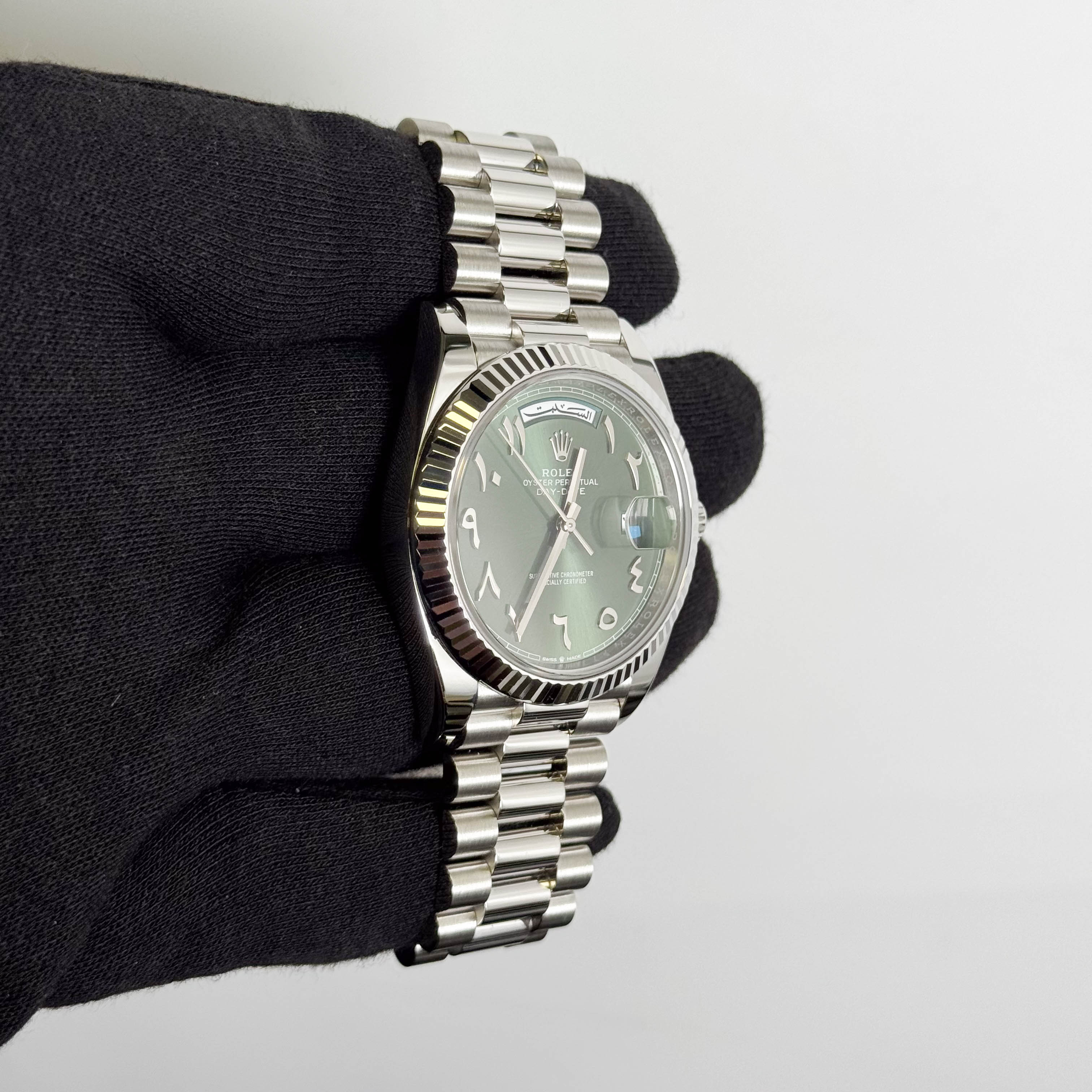 Rolex Day-Date 40mm Green Dial Watch Ref# 228236