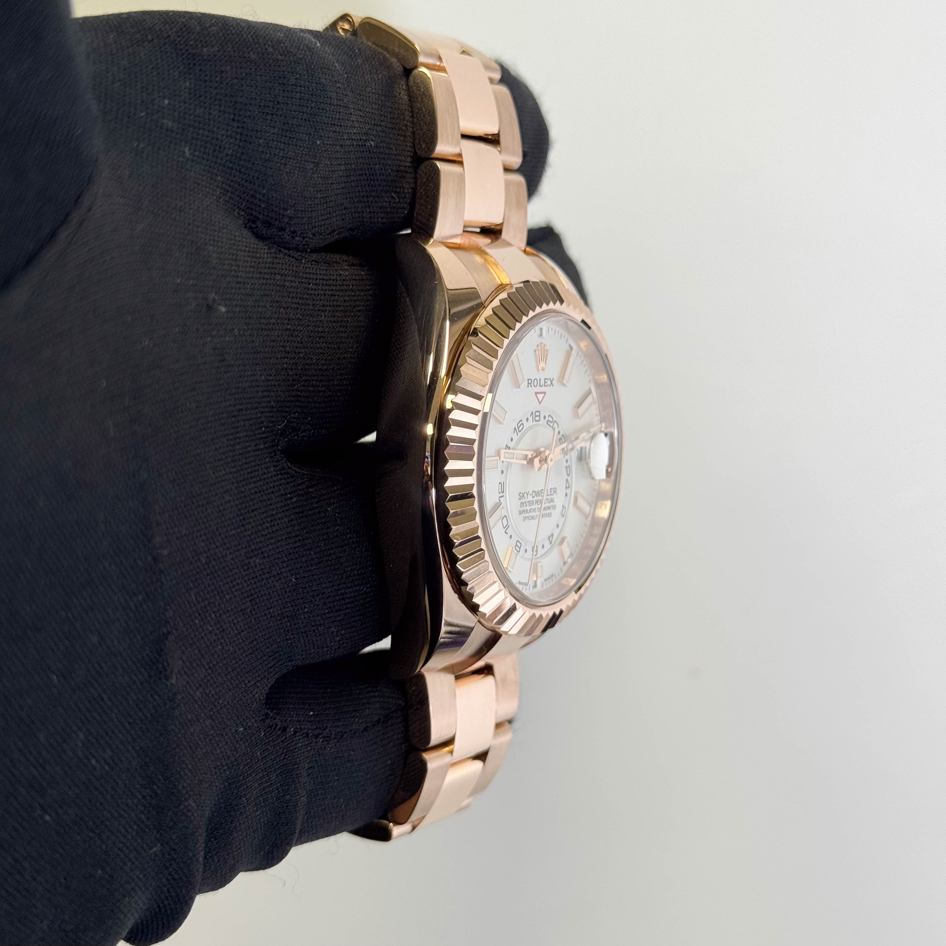 Rolex Sky Dweller 42mm White Dial Watch Ref# 326935