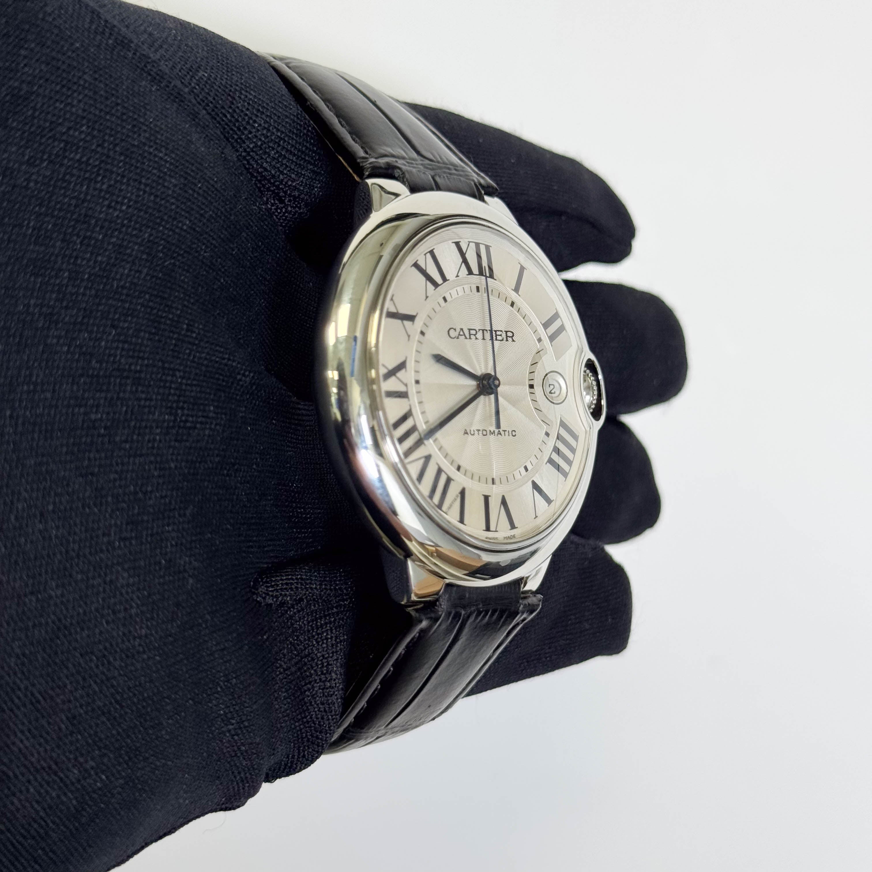 Cartier Ballon Bleu 42mm Silver Dial Watch Ref# W69016Z4