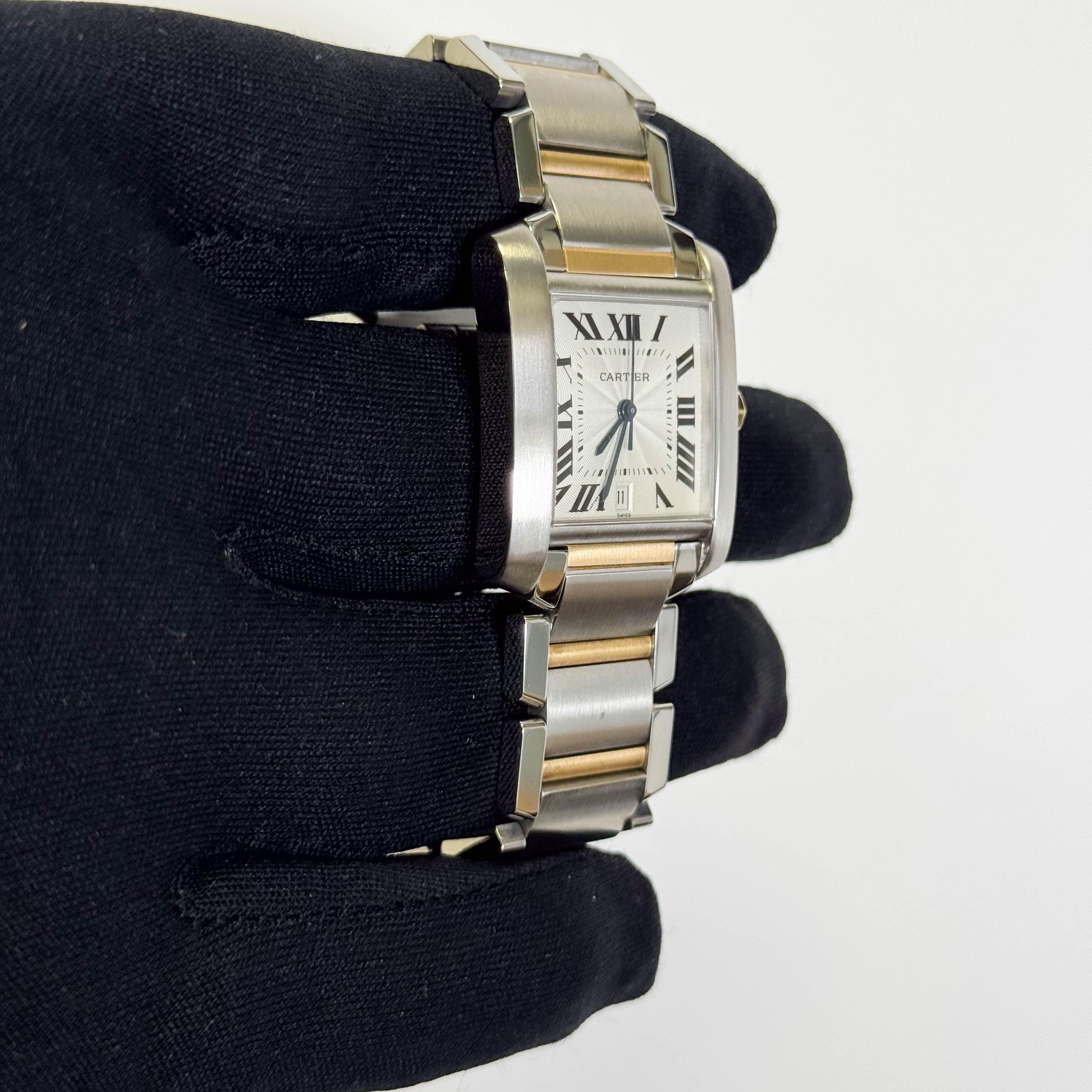 Cartier Tank Francaise 25mm Ivory Dial Ref#W51005Q4 - Happy Jewelers Fine Jewelry Lifetime Warranty