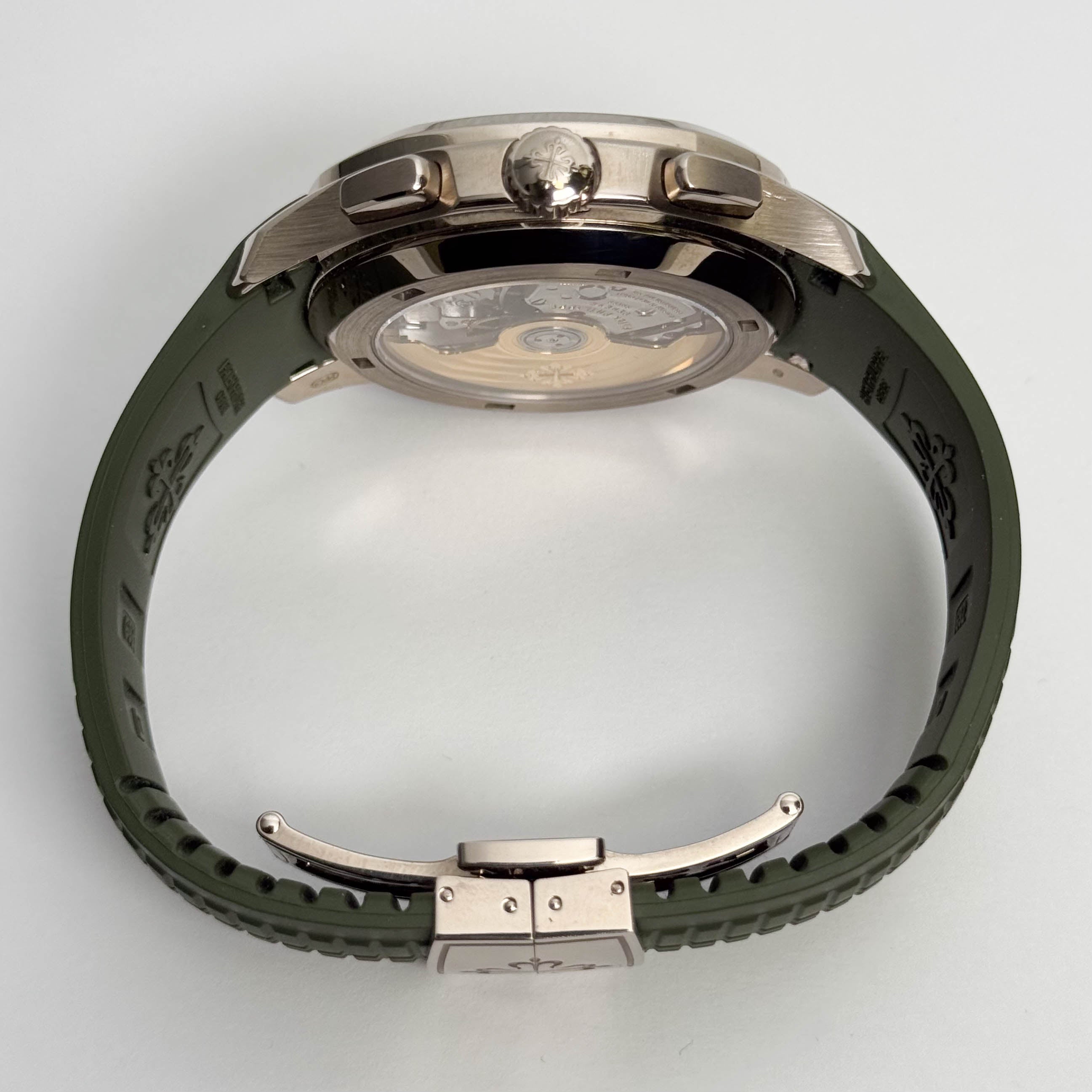 Patek Philippe Aquanaut 42mm Green Dial Watch Ref# 5968G-010 - Happy Jewelers Fine Jewelry Lifetime Warranty