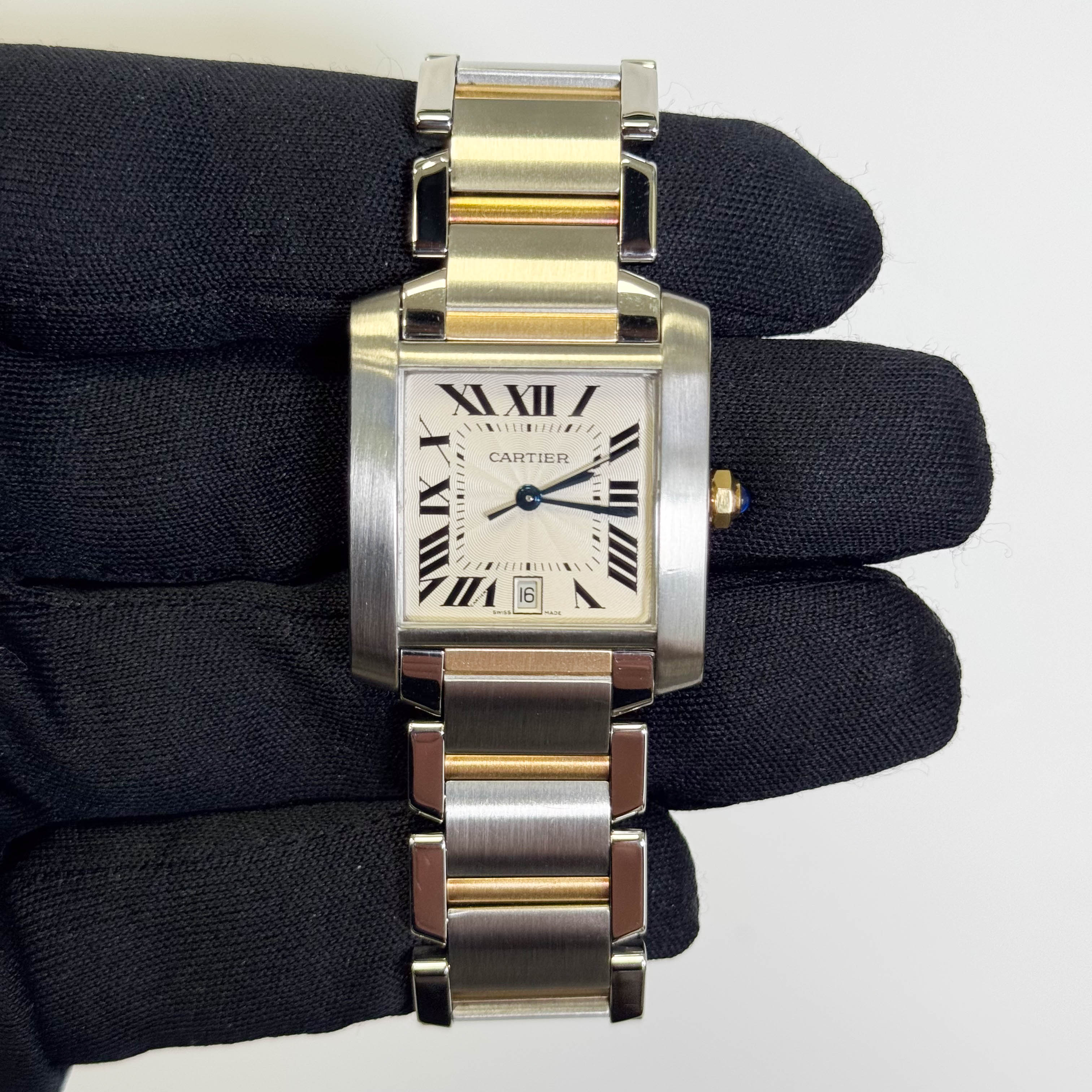 Cartier Tank Francaise 25mm Ivory Dial Ref#W51005Q4