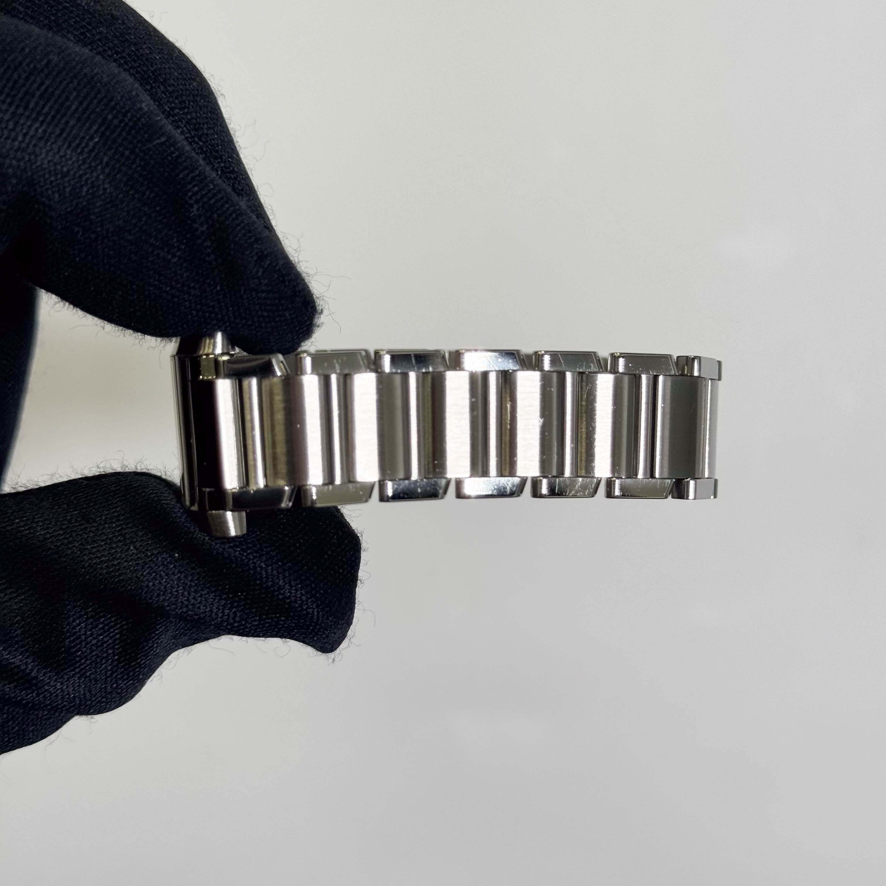 Cartier Tank Stainless Steel 20mm Ivory Dial Watch Ref# W51008Q3 - Happy Jewelers Fine Jewelry Lifetime Warranty