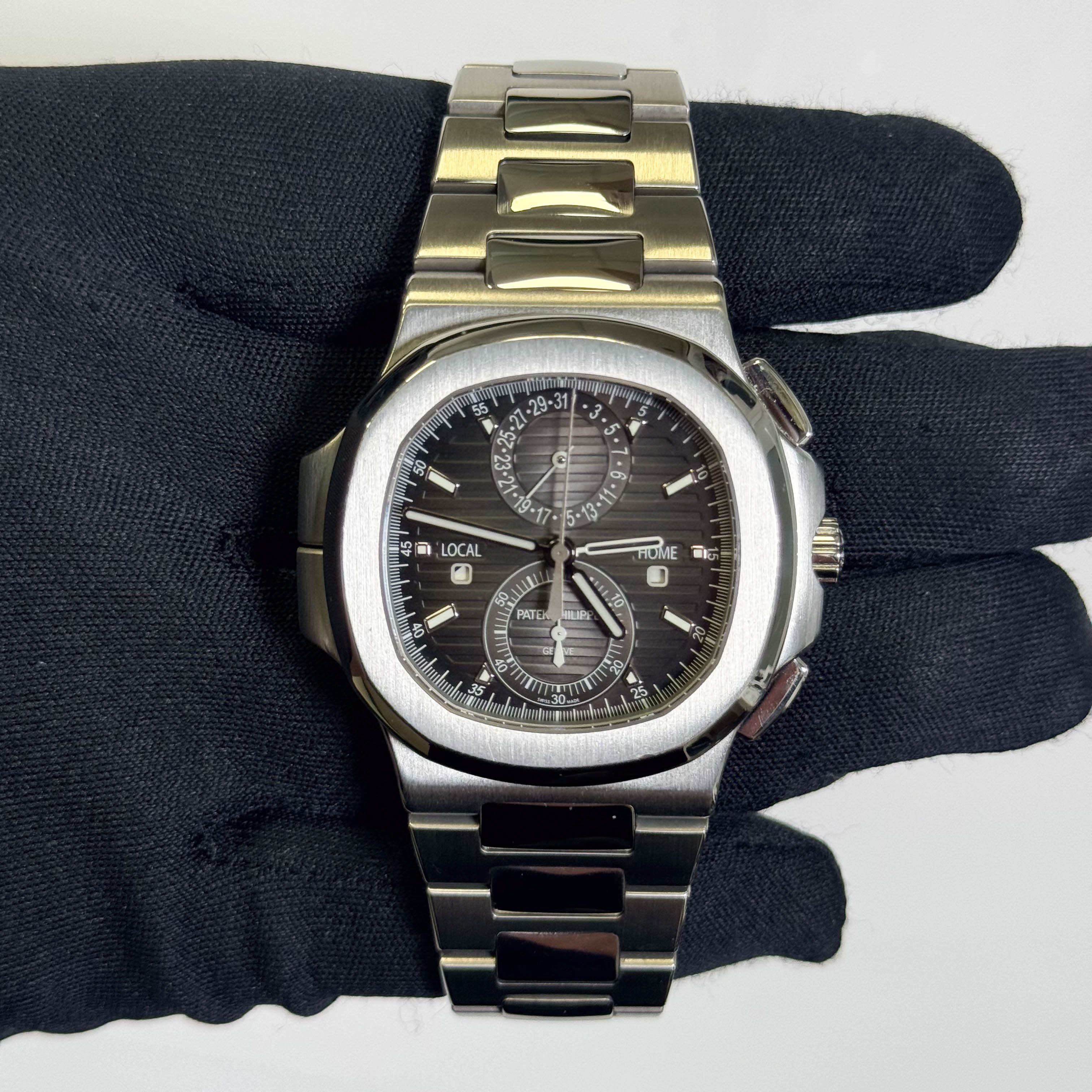 Patek Philippe Nautilus 40.5mm Grey Dial Watch Ref# 5990/1A-001 - Happy Jewelers Fine Jewelry Lifetime Warranty
