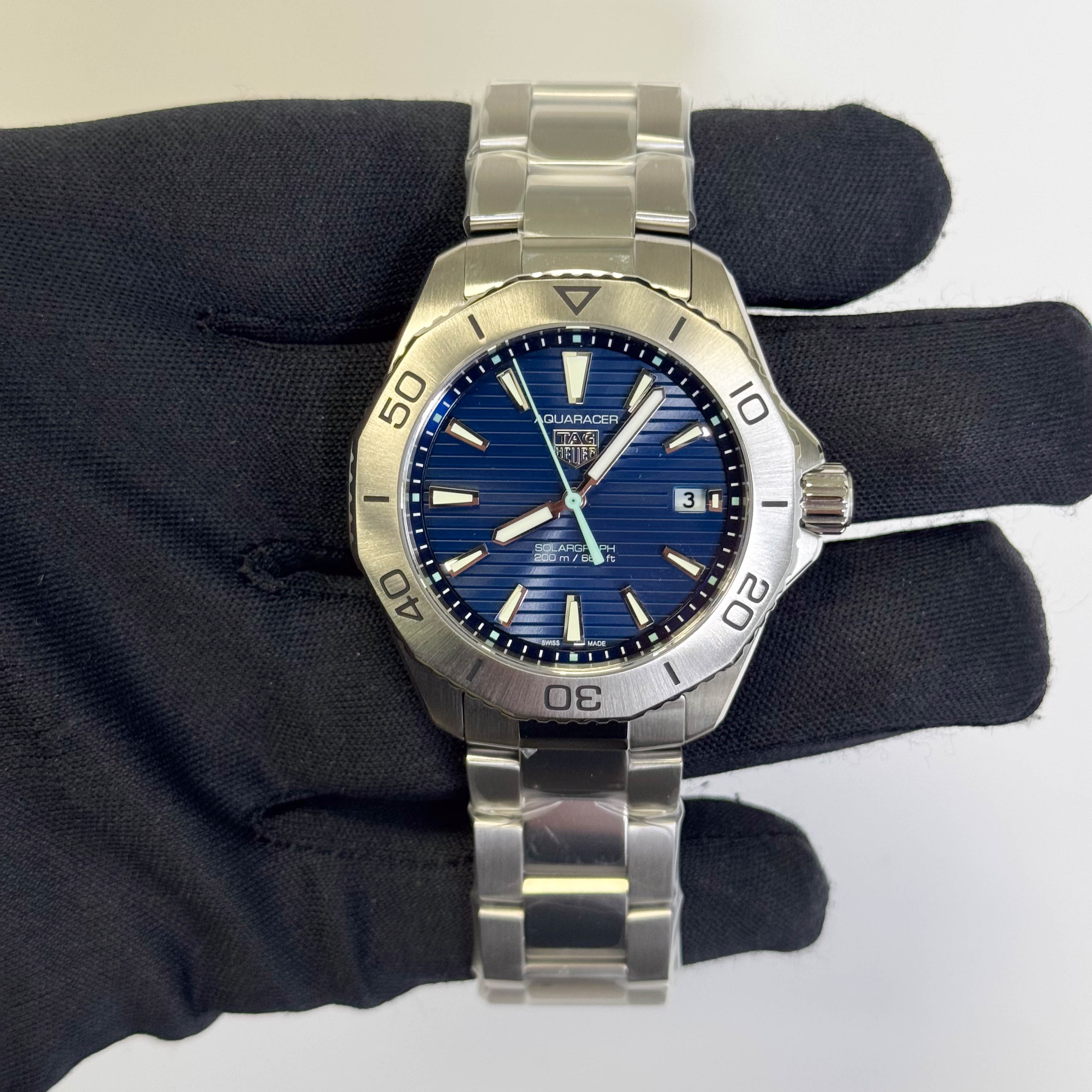 Tag Heuer Aquaracer 40mm Blue Dial Watch Ref# WBP1113.BA0000 - Happy Jewelers Fine Jewelry Lifetime Warranty