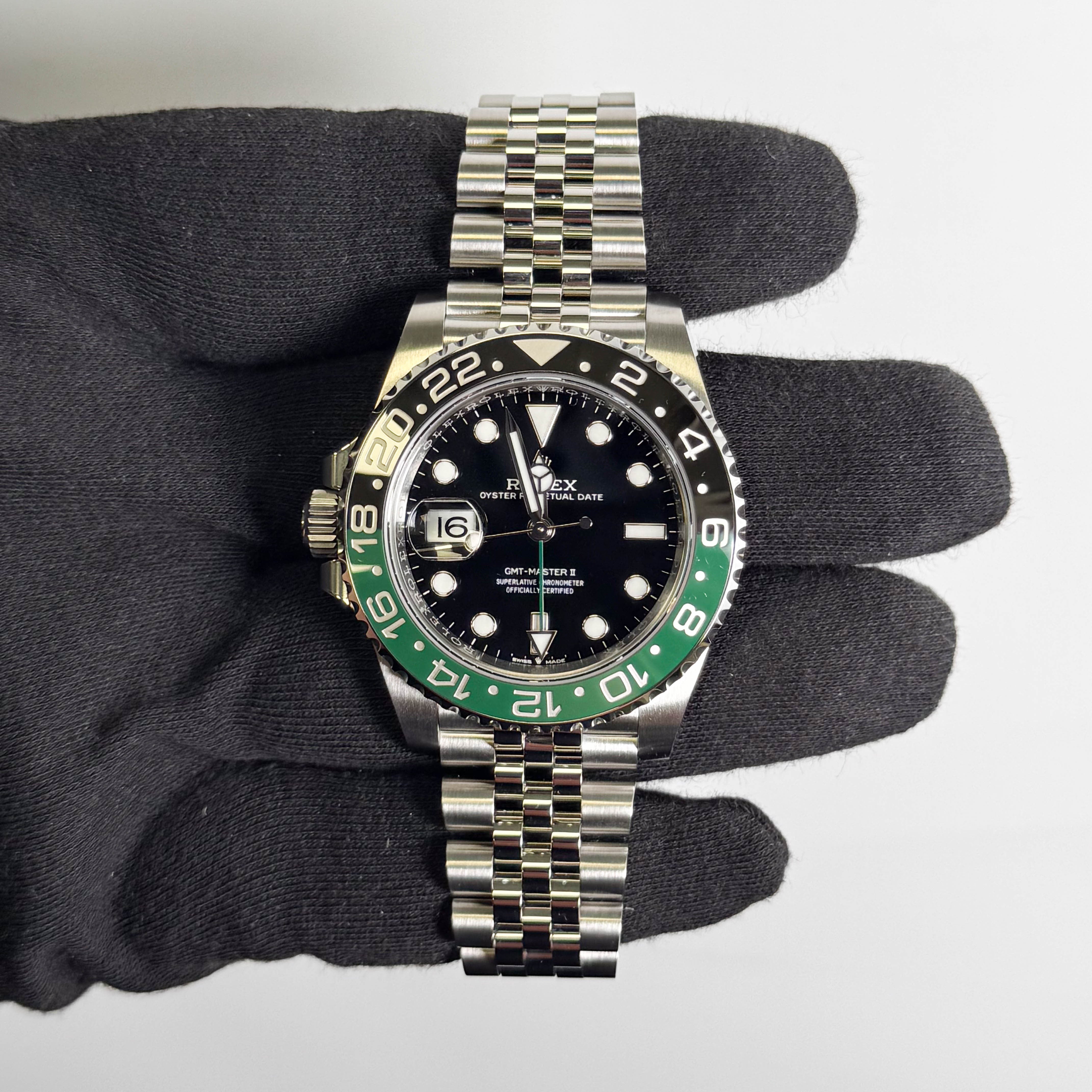 Rolex GMT-Master II "Sprite" 40mm Black Dial Watch Ref# 126720VTNR