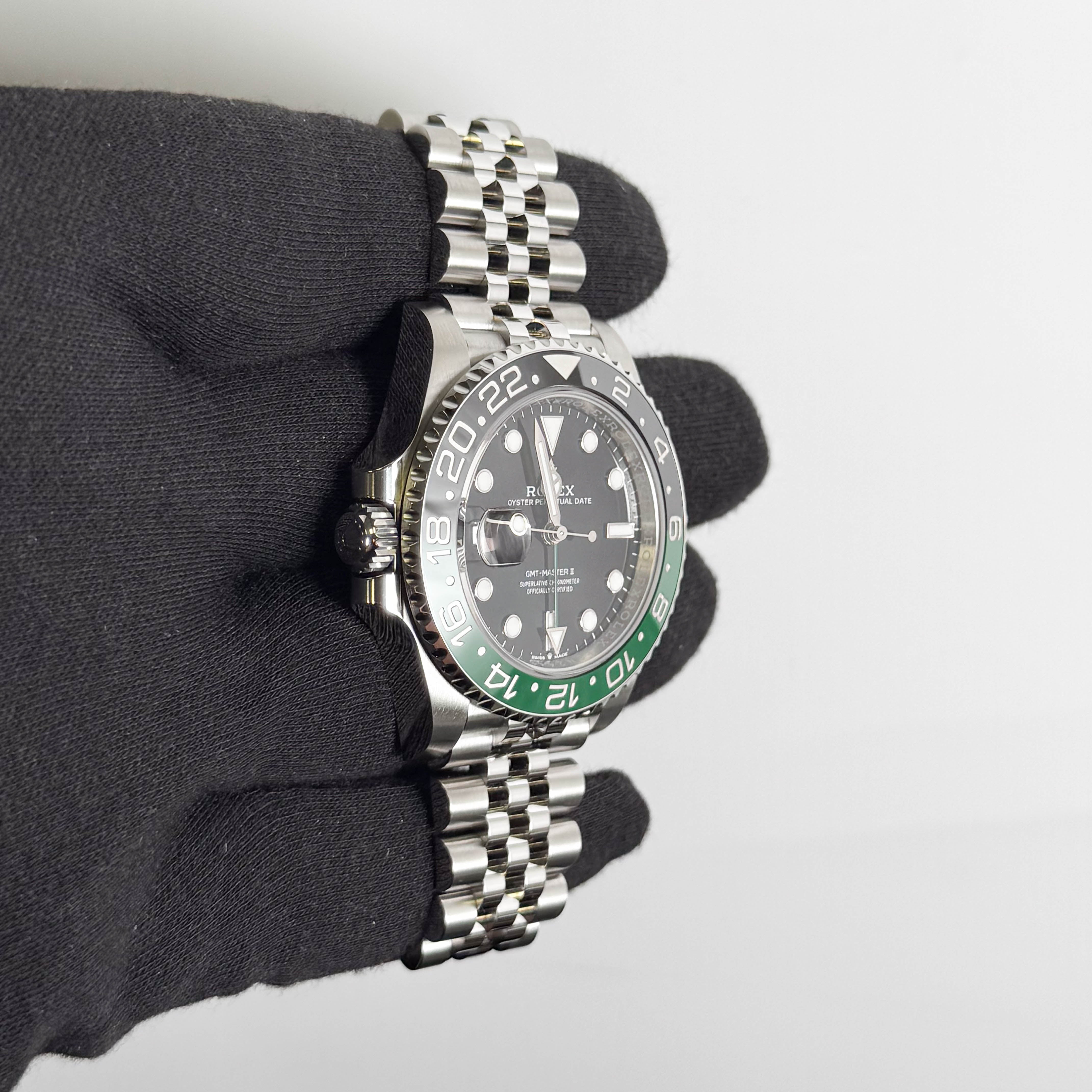Rolex GMT-Master II "Sprite" 40mm Black Dial Watch Ref# 126720VTNR