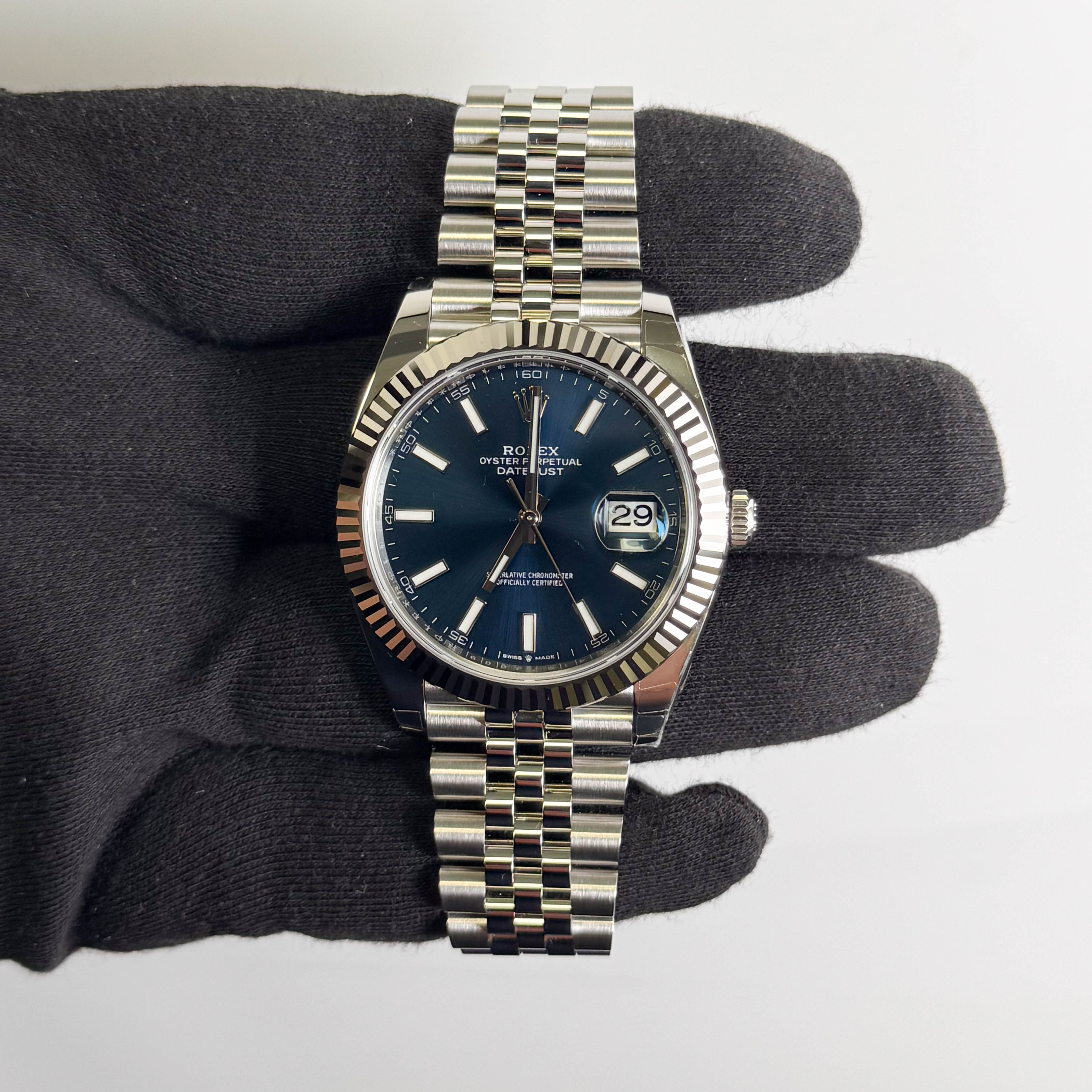 Rolex Datejust 41mm Blue Dial Watch Ref# 126334