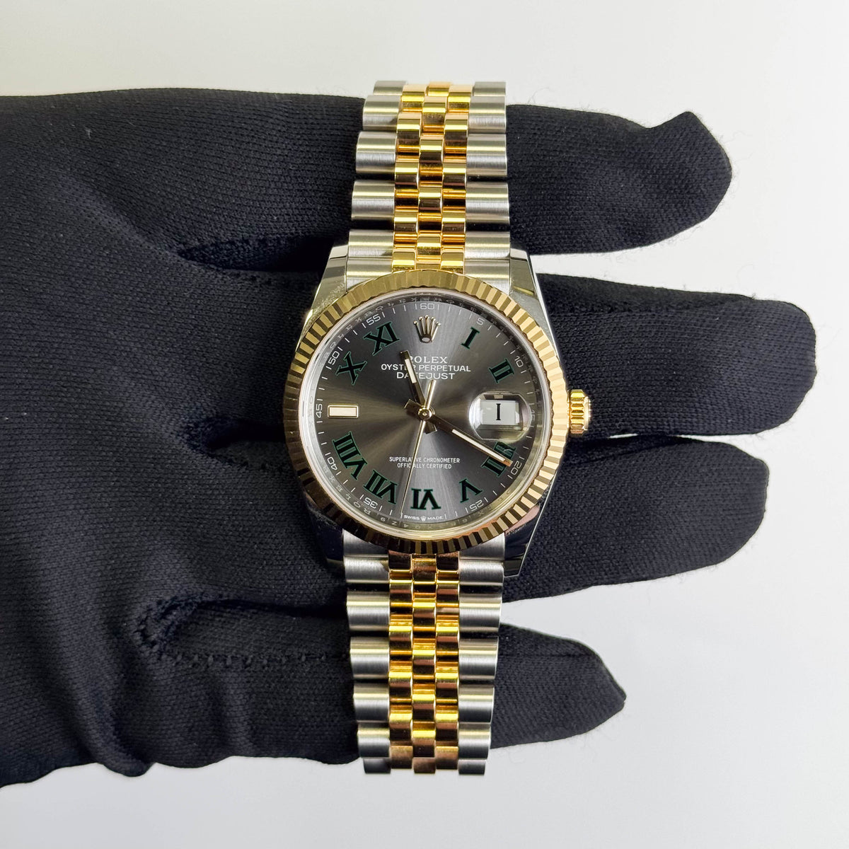 Rolex Datejust 36mm Wimbledon Dial Watch Ref# 126233