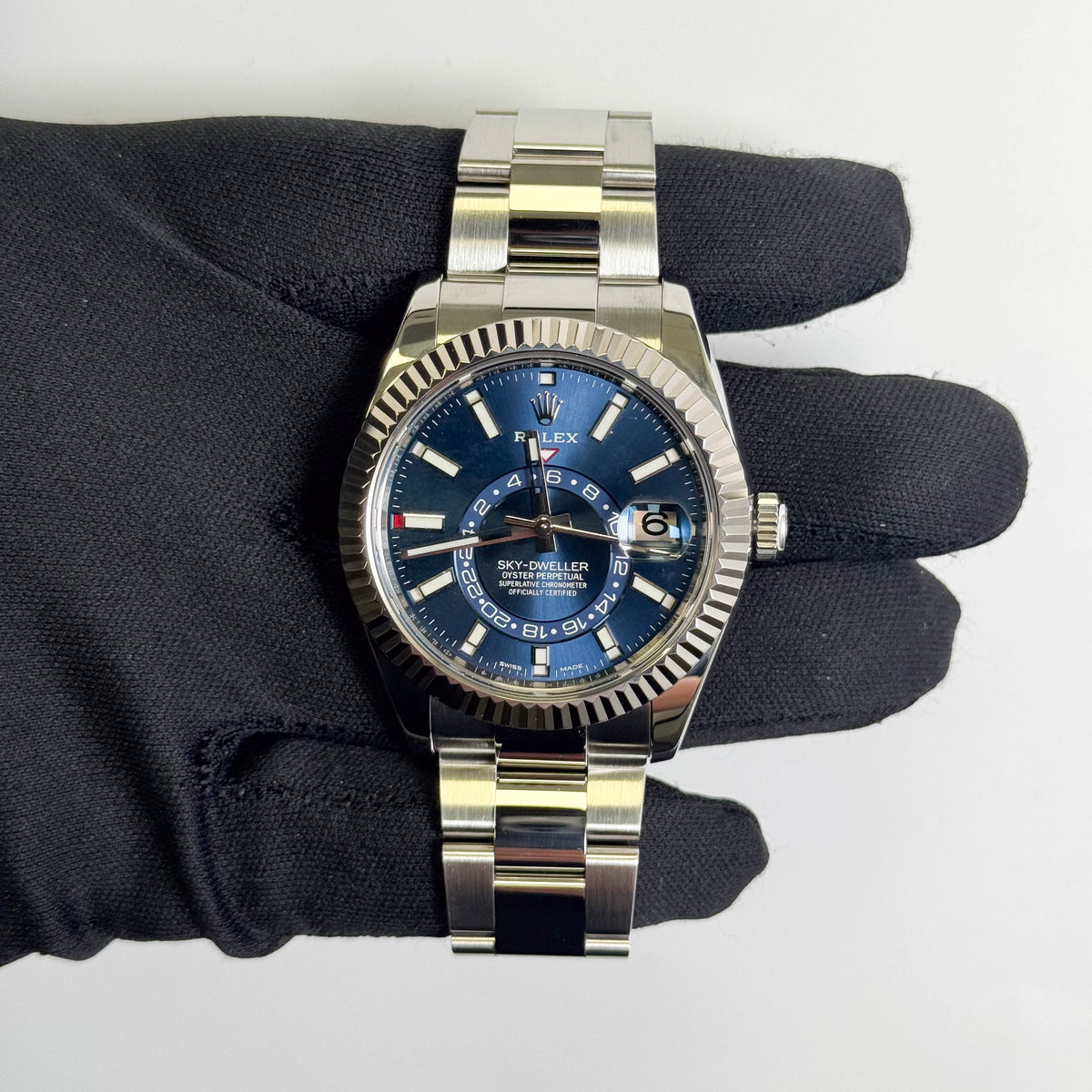 Rolex Sky-Dweller 42mm Blue Dial Watch Ref# 336934