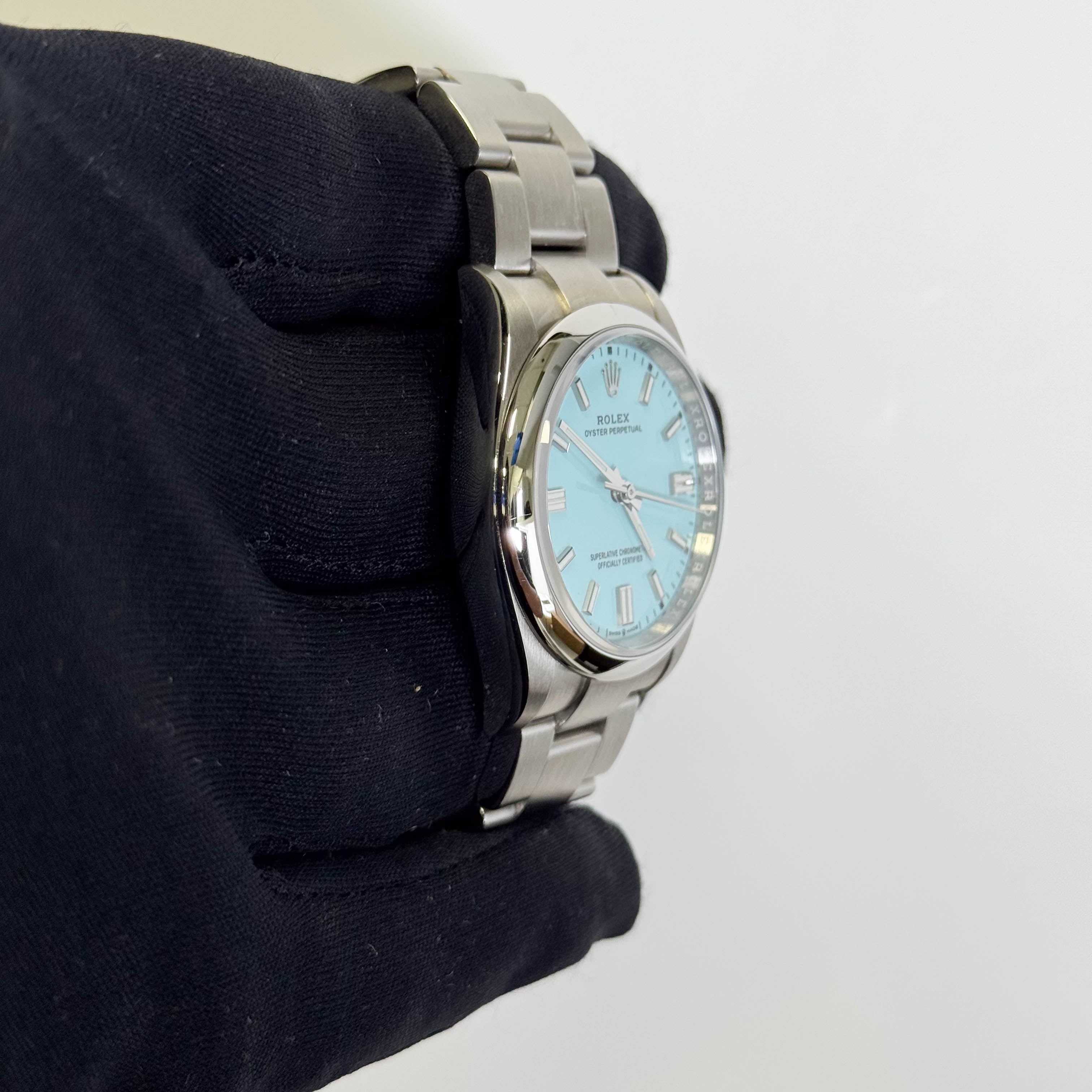 Rolex Oyster Perpetual 36mm Tiffany Dial Watch Ref# 126000