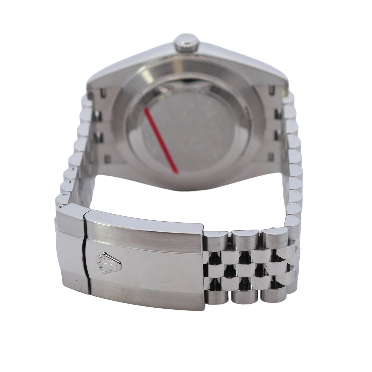 Rolex Datejust Stainless Steel 41mm Rhodium Stick Dial Watch Reference #: 126300 - Happy Jewelers Fine Jewelry Lifetime Warranty